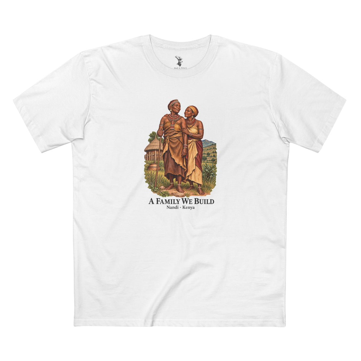 A Family We Build | Nandi-Inspired Vintage Art T-Shirt