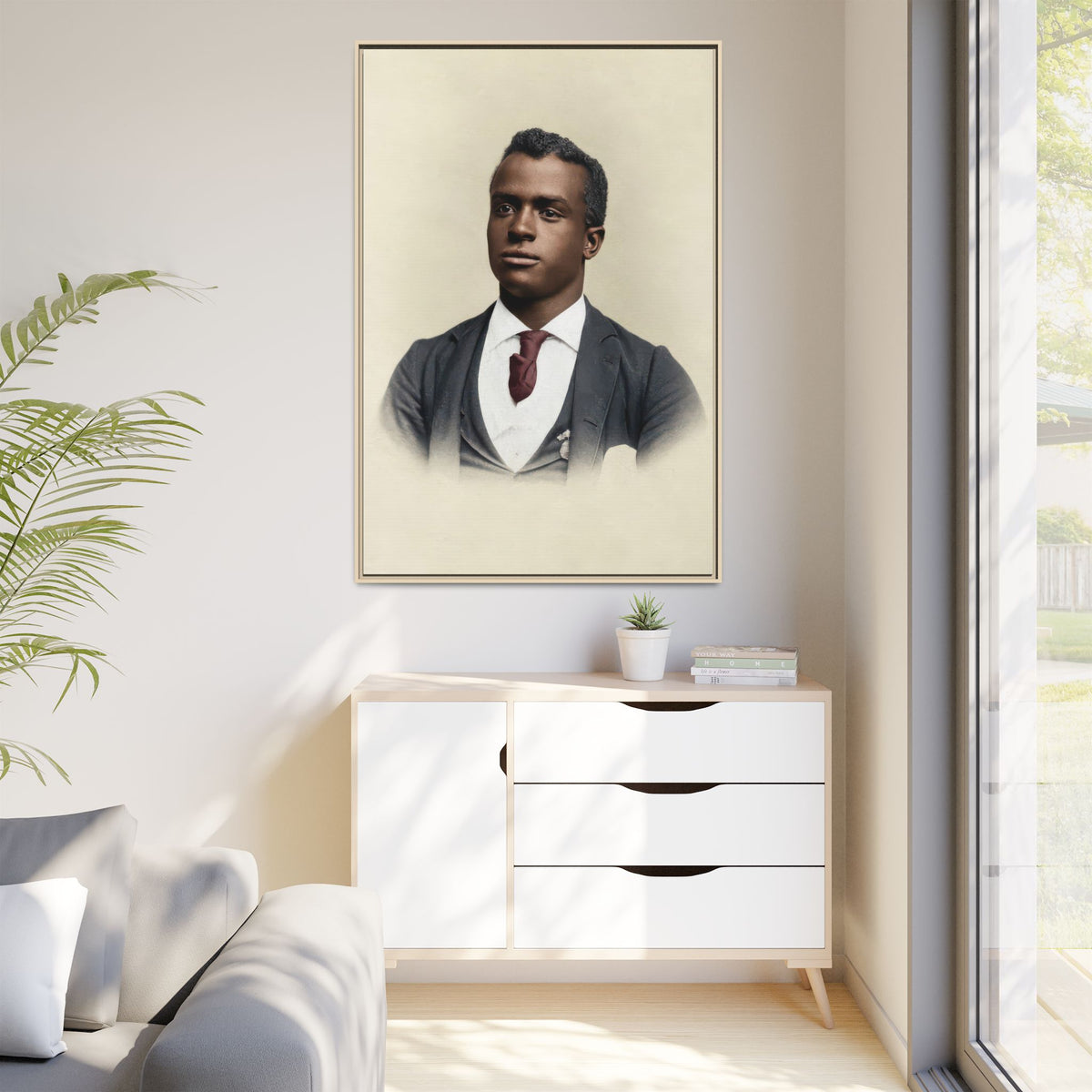 celibataire 027 | Framed Vintage Photo - Matte Canvas