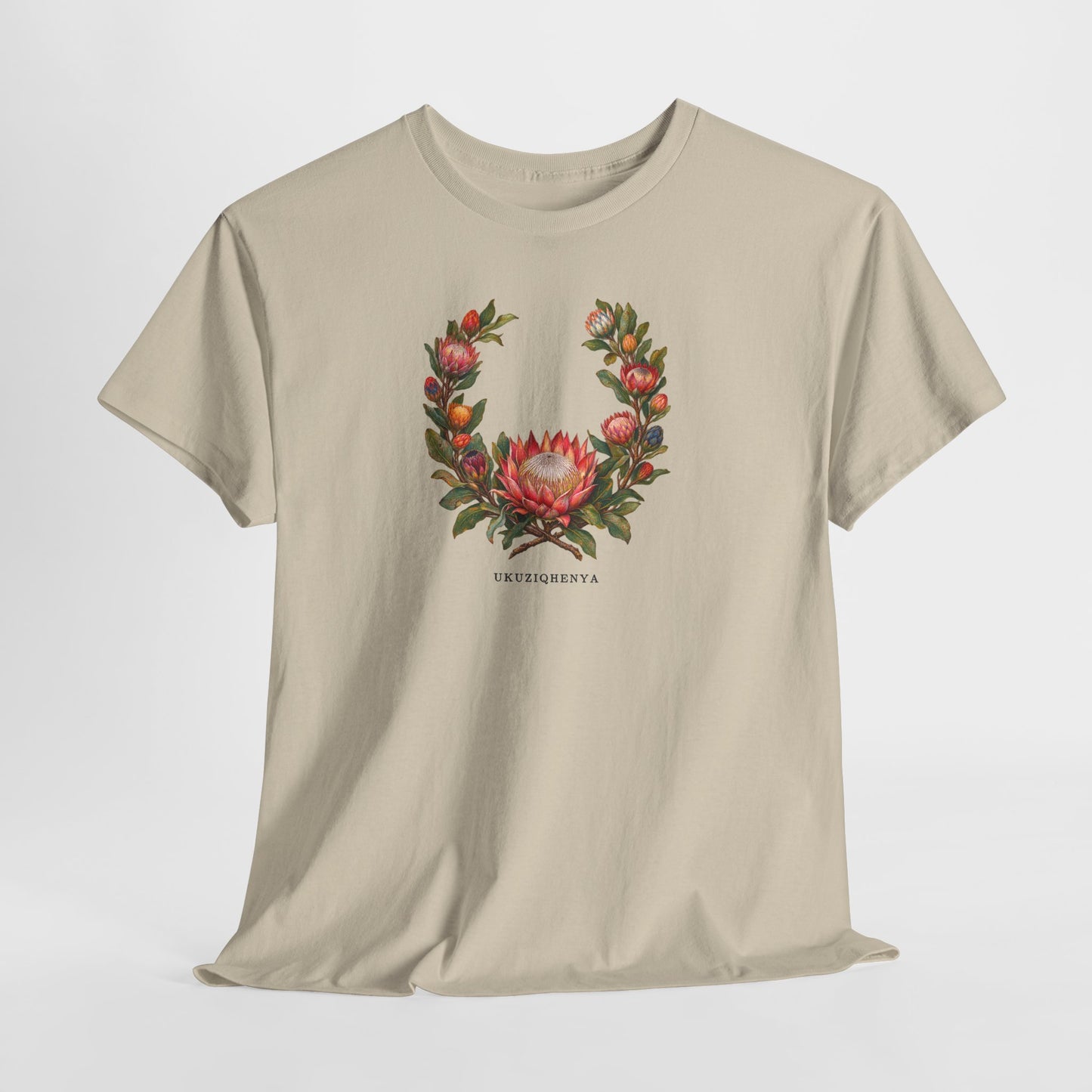 Ukuziqhenya King Protea Pride T-Shirt | South African Botanical LGBTQ+ Tee