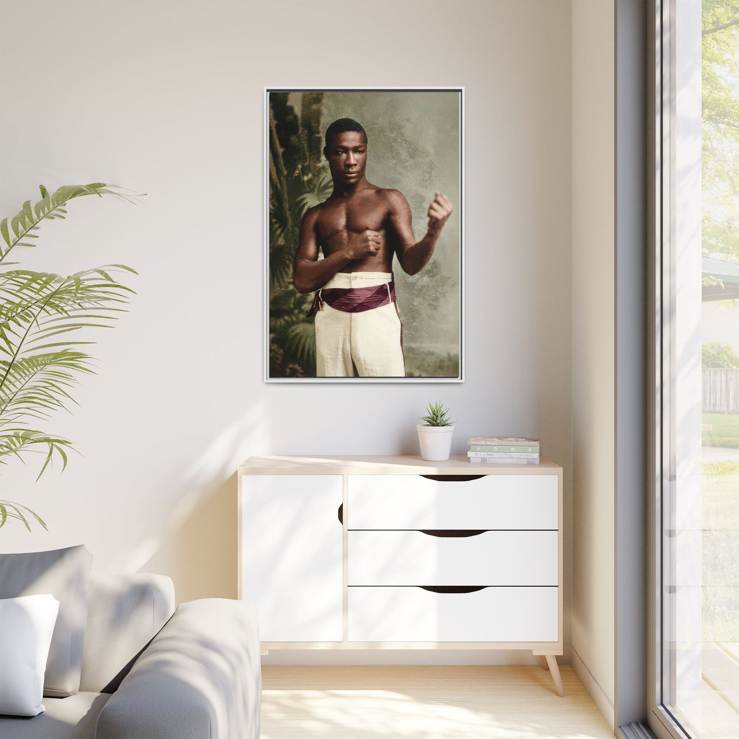 athlétisme 030 | Framed Vintage Photo - Matte Canvas