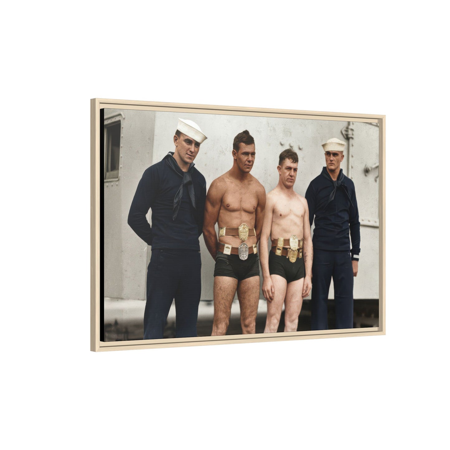 athlétisme 049 | Framed Vintage Photo - Matte Canvas
