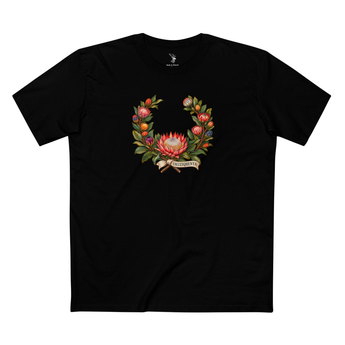 Ukuziqhenya King Protea Pride T-Shirt | South African Botanical LGBTQ+ Tee