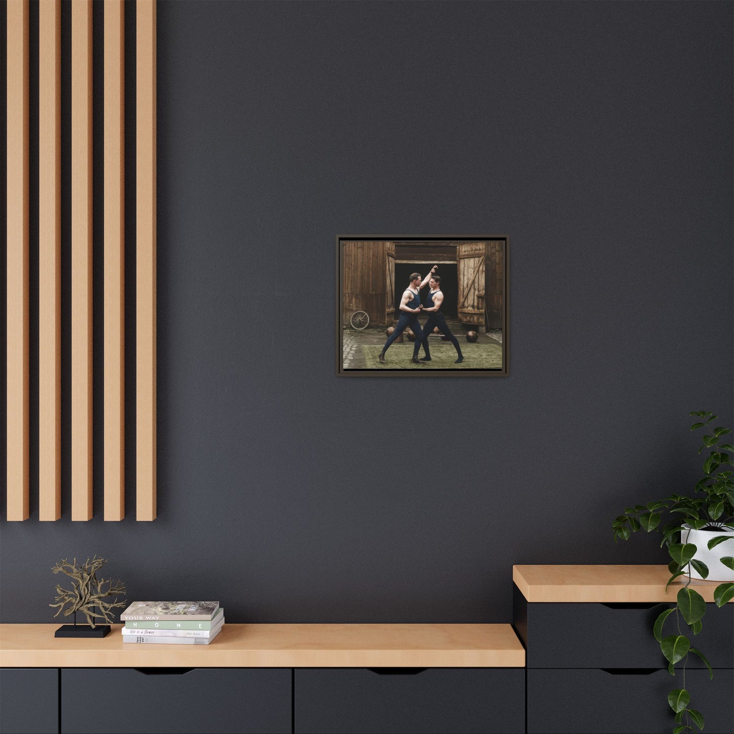 athlétisme 036 | Framed Vintage Photo - Matte Canvas