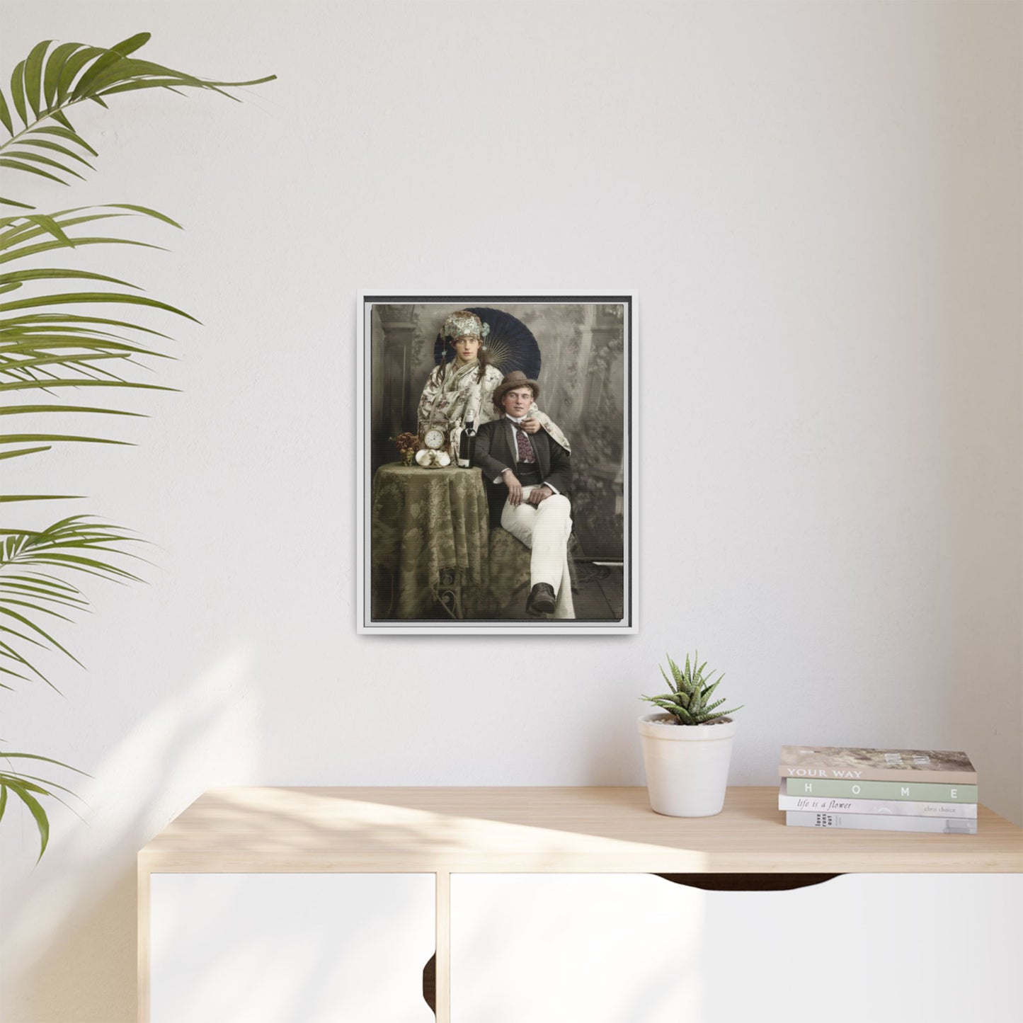 paire 009 | Framed Vintage Photo - Matte Canvas