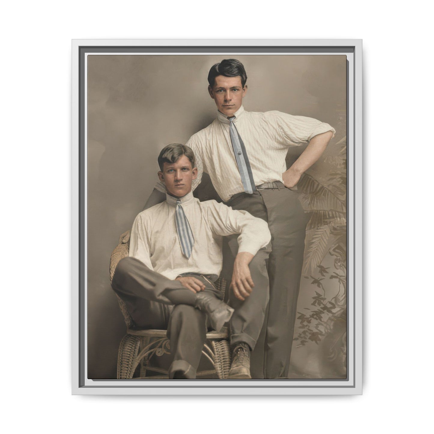 paire 101 | Framed Vintage Photo - Matte Canvas