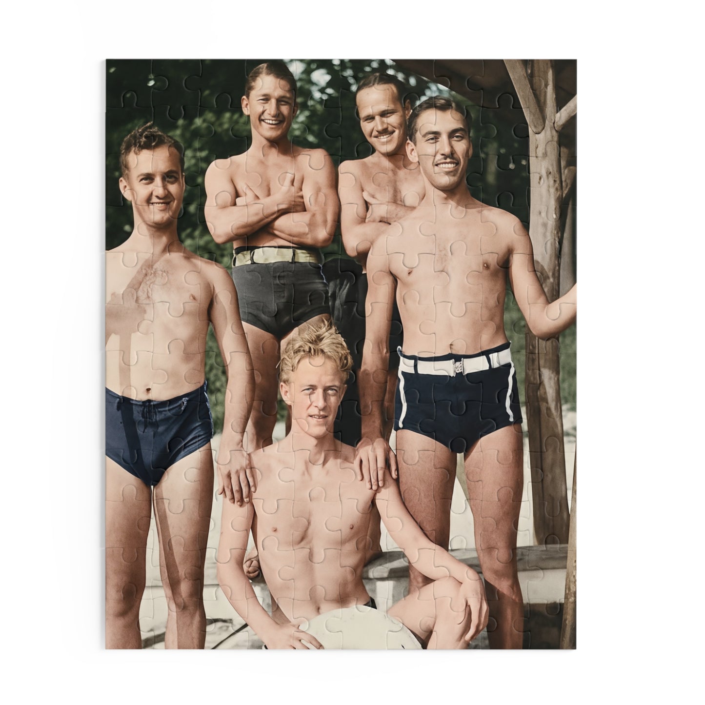 Lakeside Swim Club Companions | Restored Historical Jigsaw Puzzle | nager 041