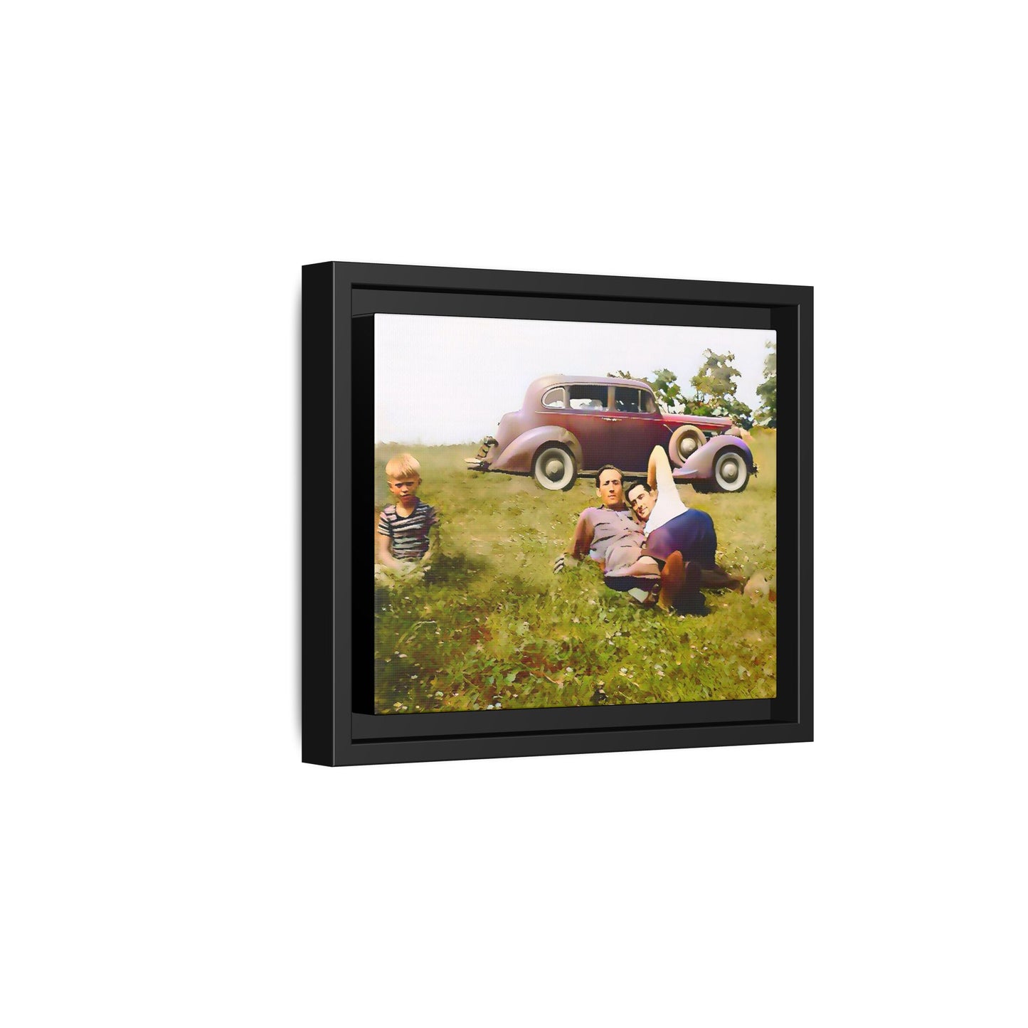 paire 003 | Framed Vintage Photo - Matte Canvas