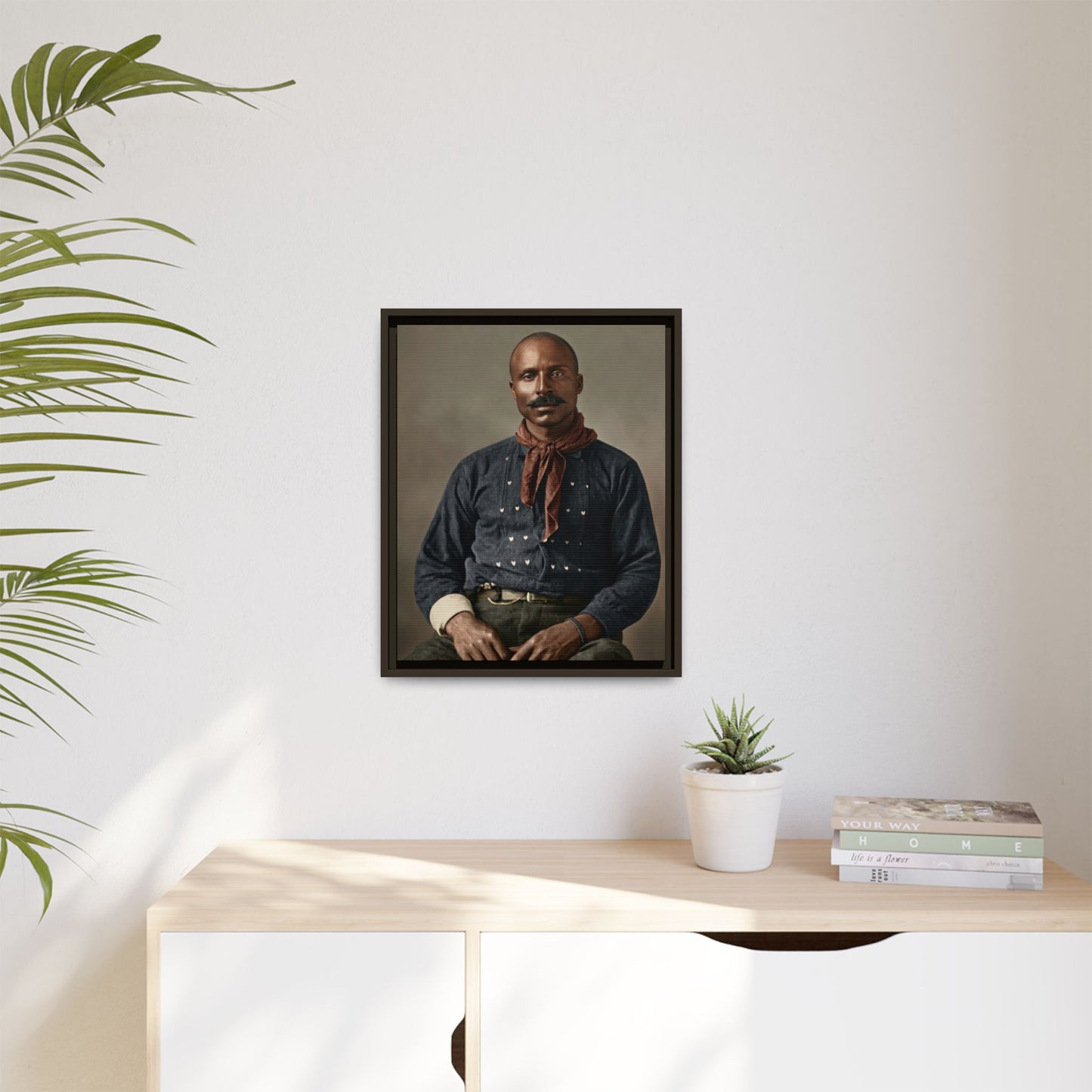 celibataire 017 | Framed Vintage Photo - Matte Canvas