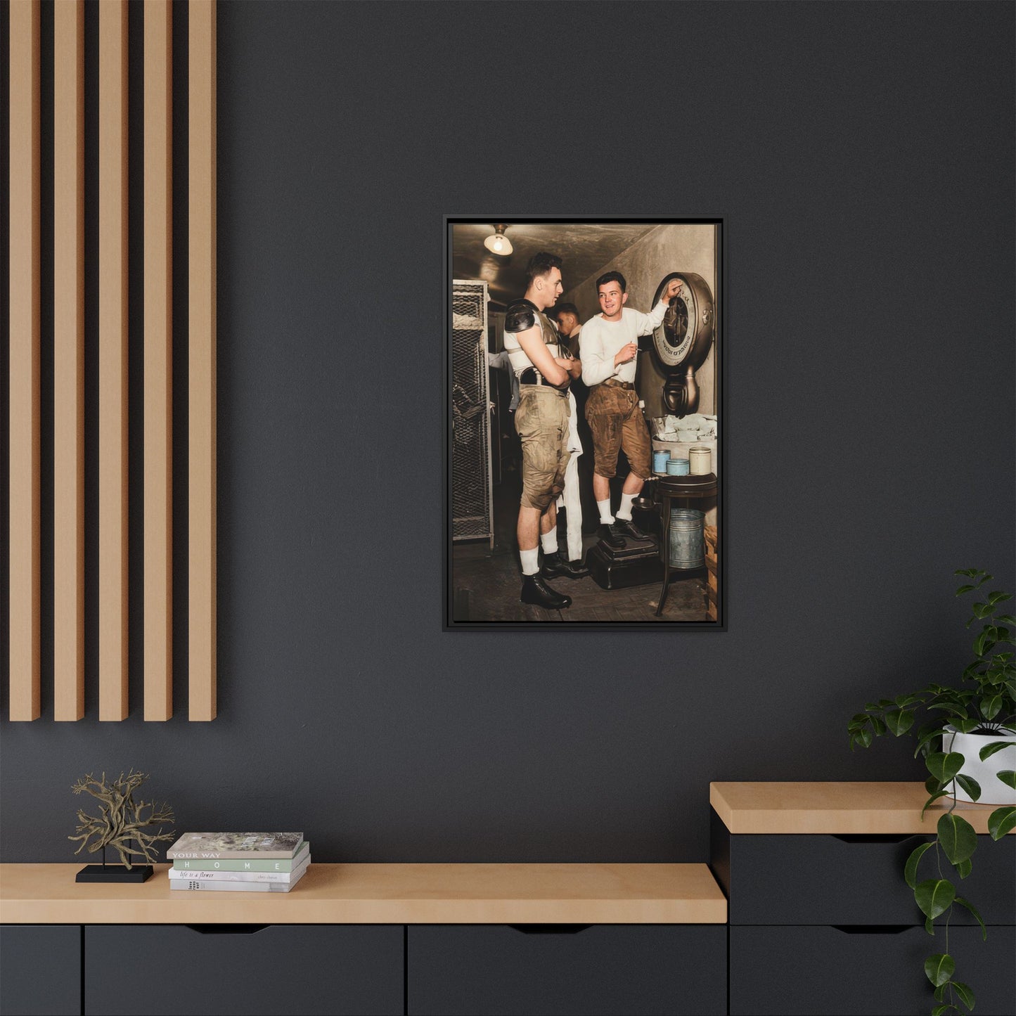 athlétisme 027 | Framed Vintage Photo - Matte Canvas