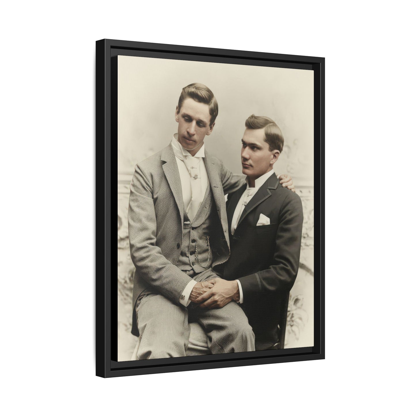 paire 063 | Framed Vintage Photo - Matte Canvas