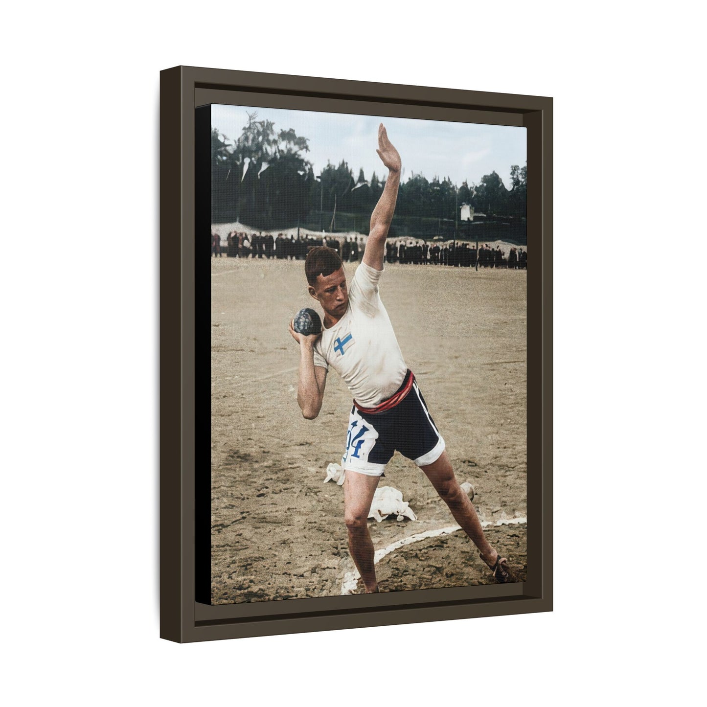 athlétisme 037 | Framed Vintage Photo - Matte Canvas