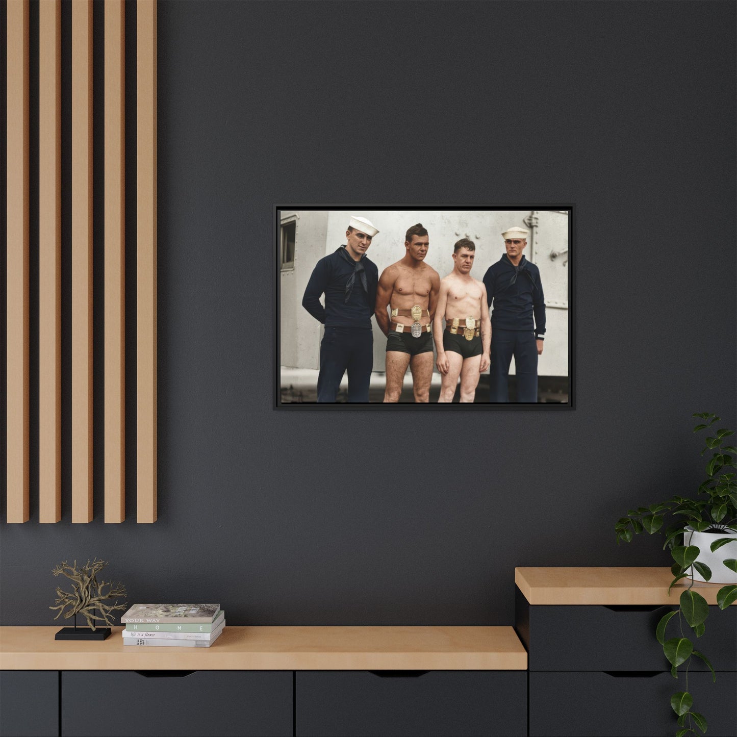 athlétisme 049 | Framed Vintage Photo - Matte Canvas