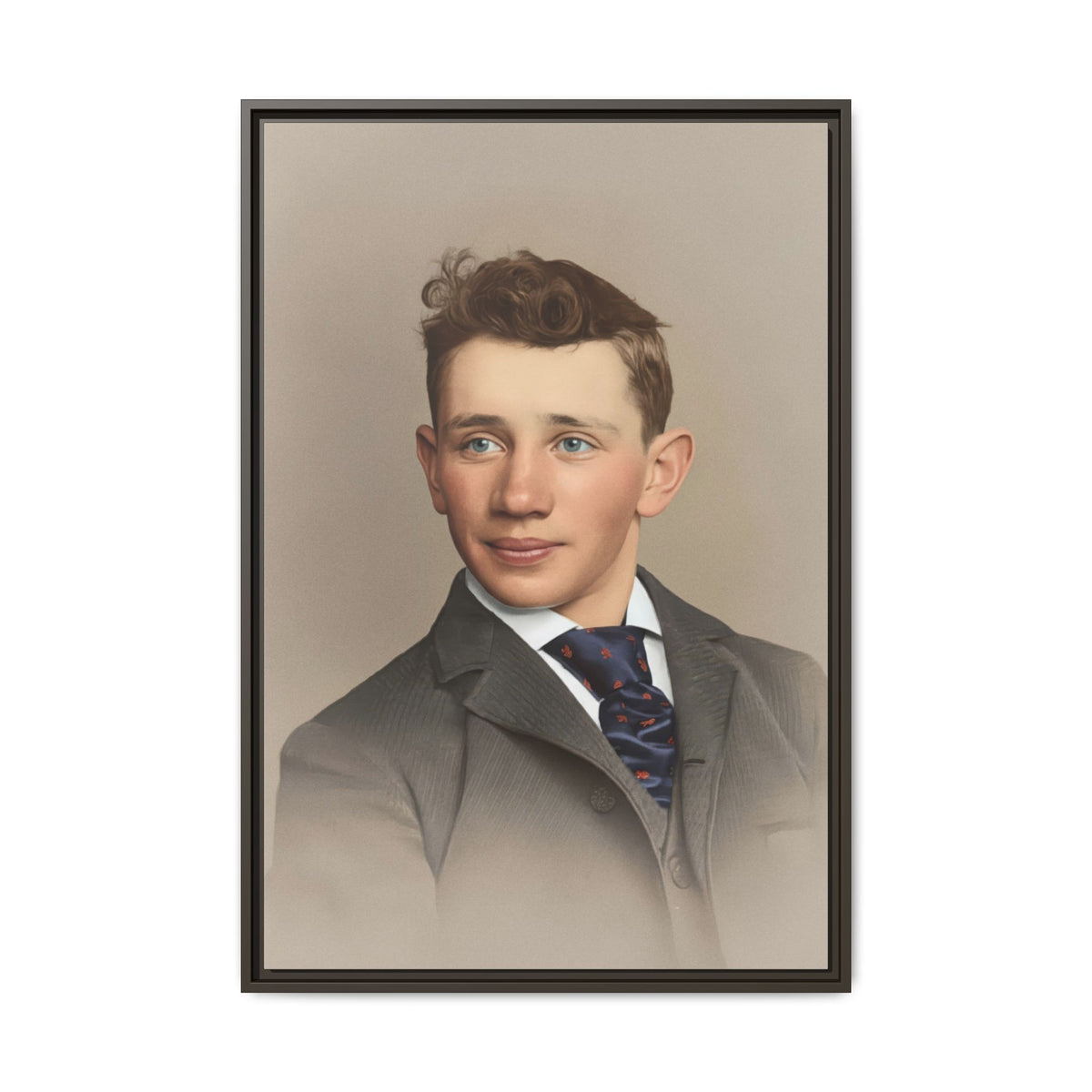 celibataire 038 | Framed Vintage Photo - Matte Canvas