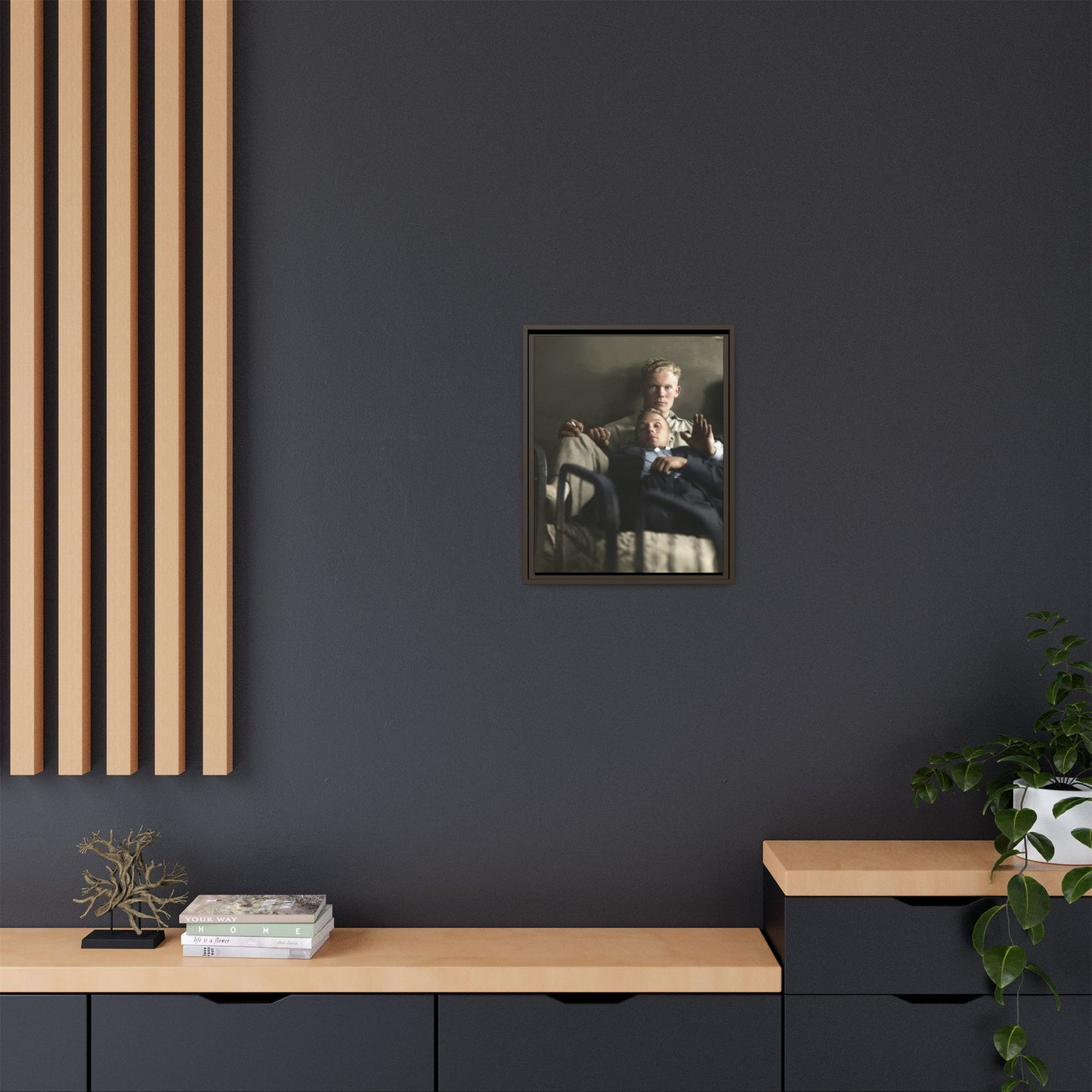 paire 046 | Framed Vintage Photo - Matte Canvas