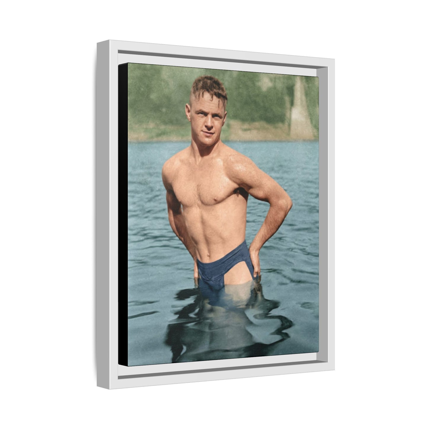 nager 027 | Framed Vintage Photo - Matte Canvas