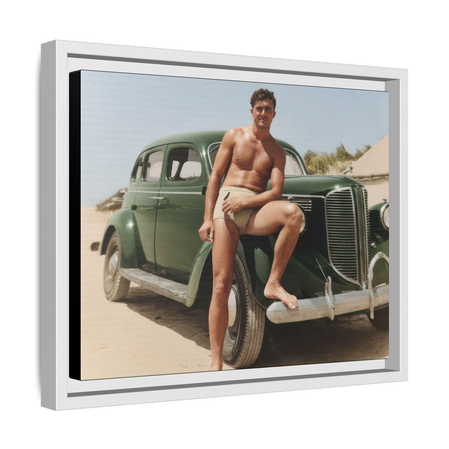 nager 022 | Framed Vintage Photo - Matte Canvas