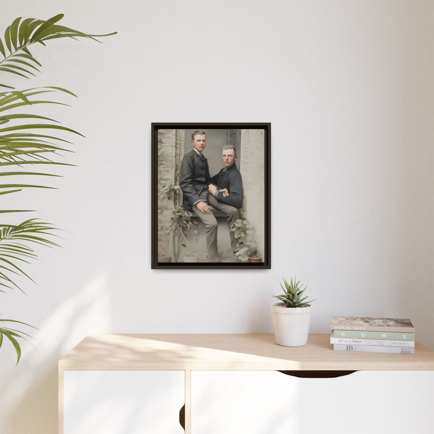 paire 123 | Framed Vintage Photo - Matte Canvas