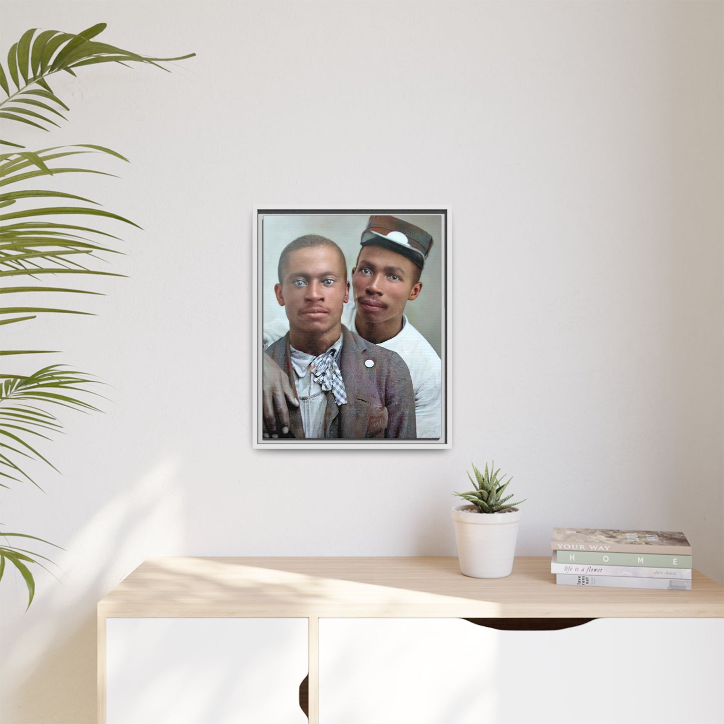 paire 013 | Framed Vintage Photo - Matte Canvas