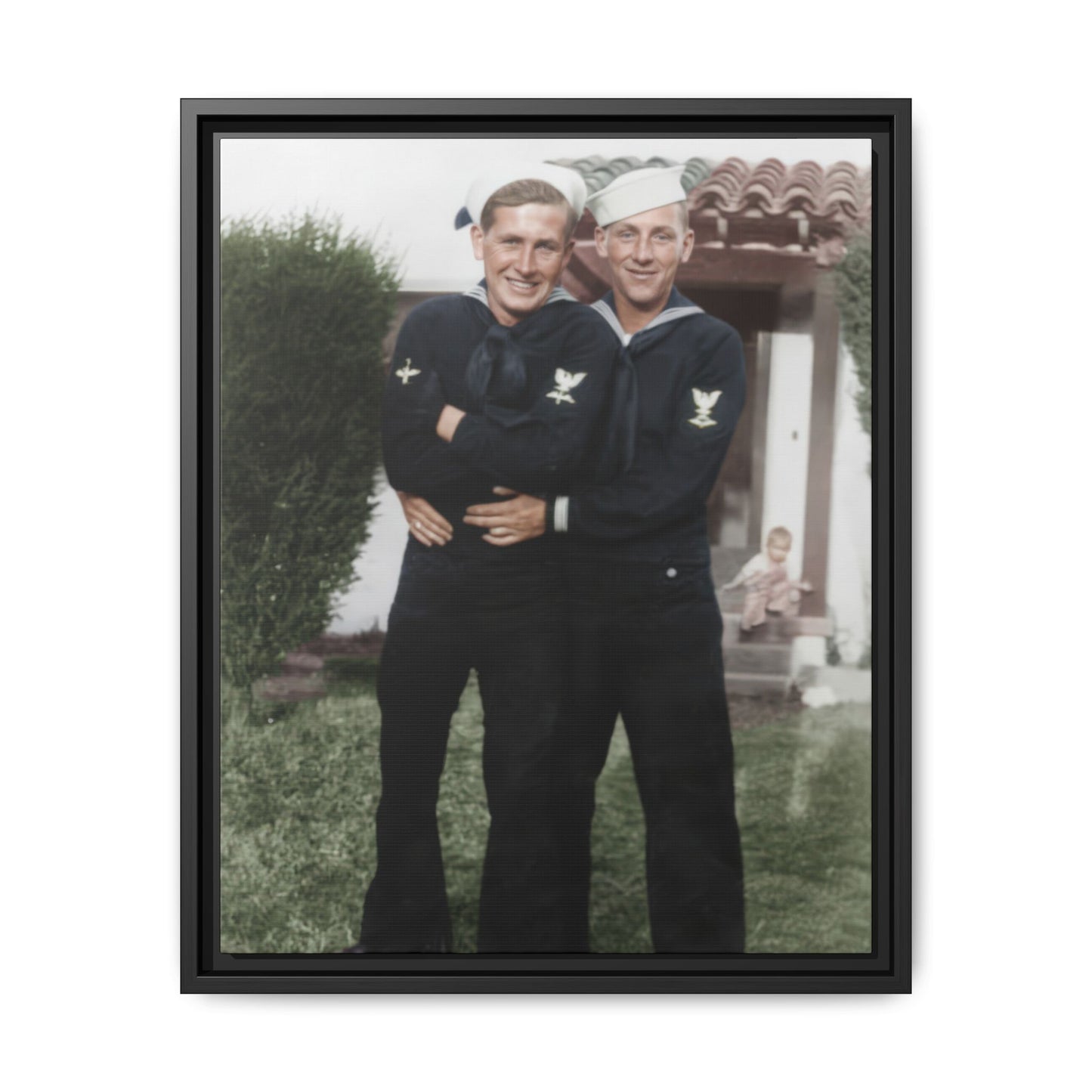 paire 025 | Framed Vintage Photo - Matte Canvas