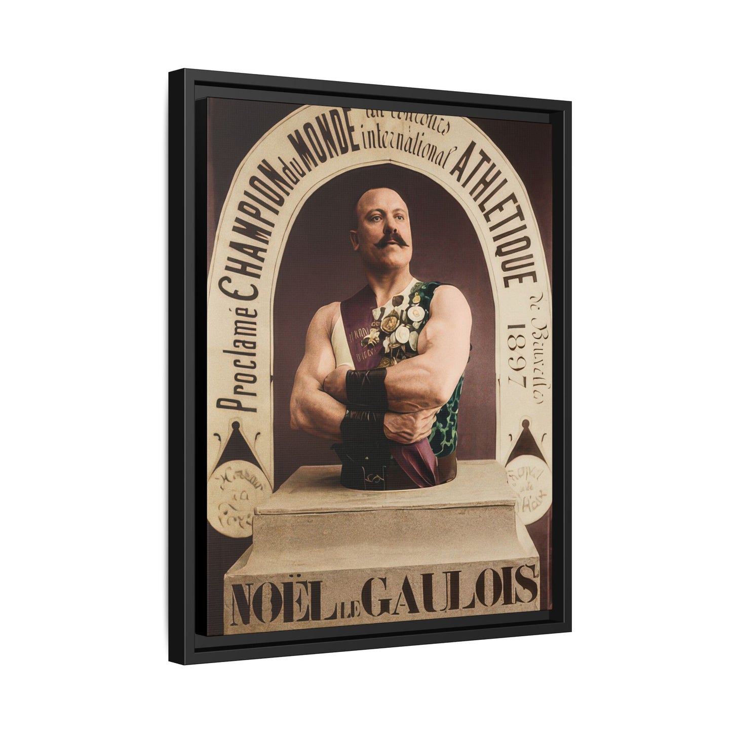 athlétisme 045 | Framed Vintage Photo - Matte Canvas