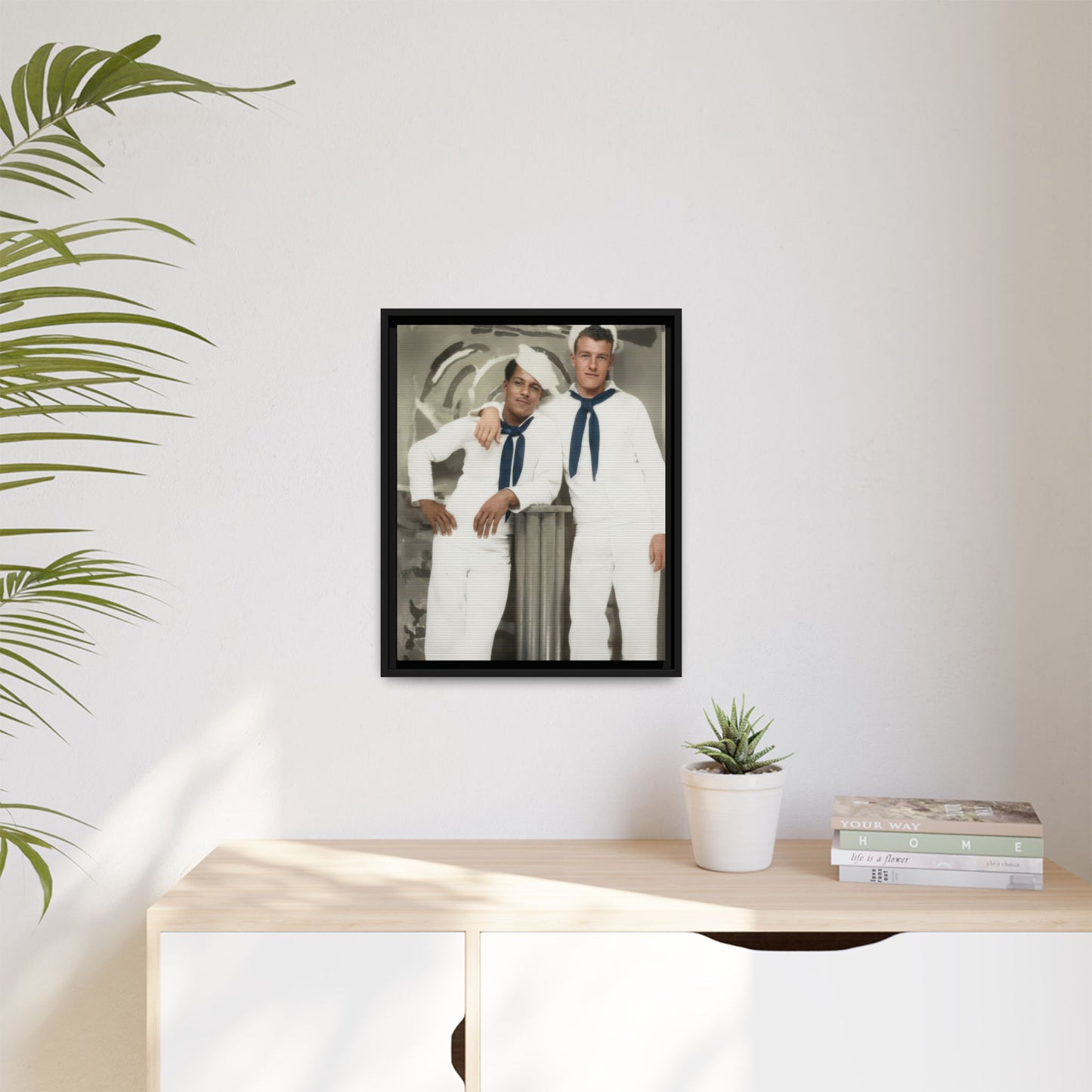 paire 075 | Framed Vintage Photo - Matte Canvas
