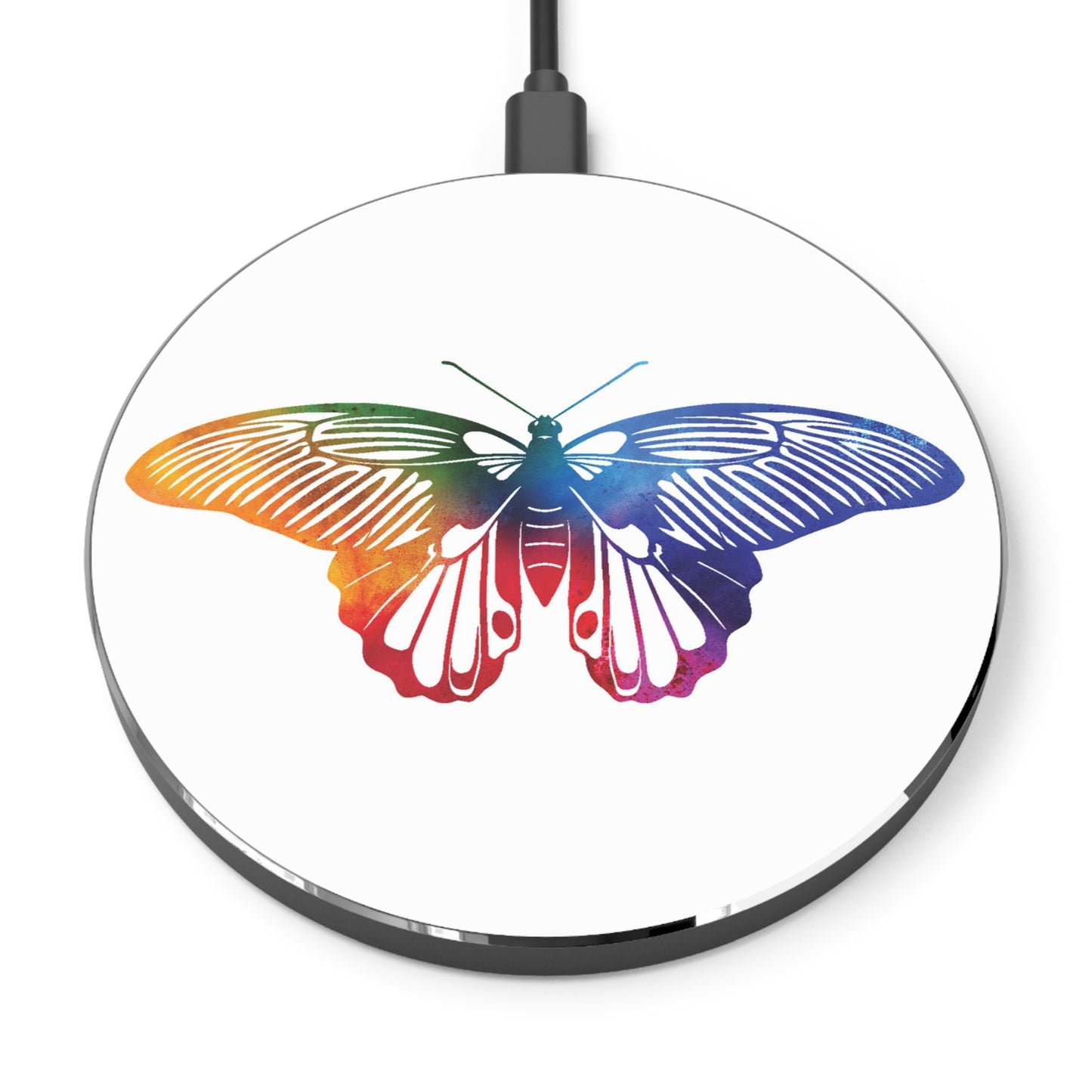 Pride Butterfly 001 | Wireless Charger Gay Pride LGBTQ Queer Month Gift Prideware History