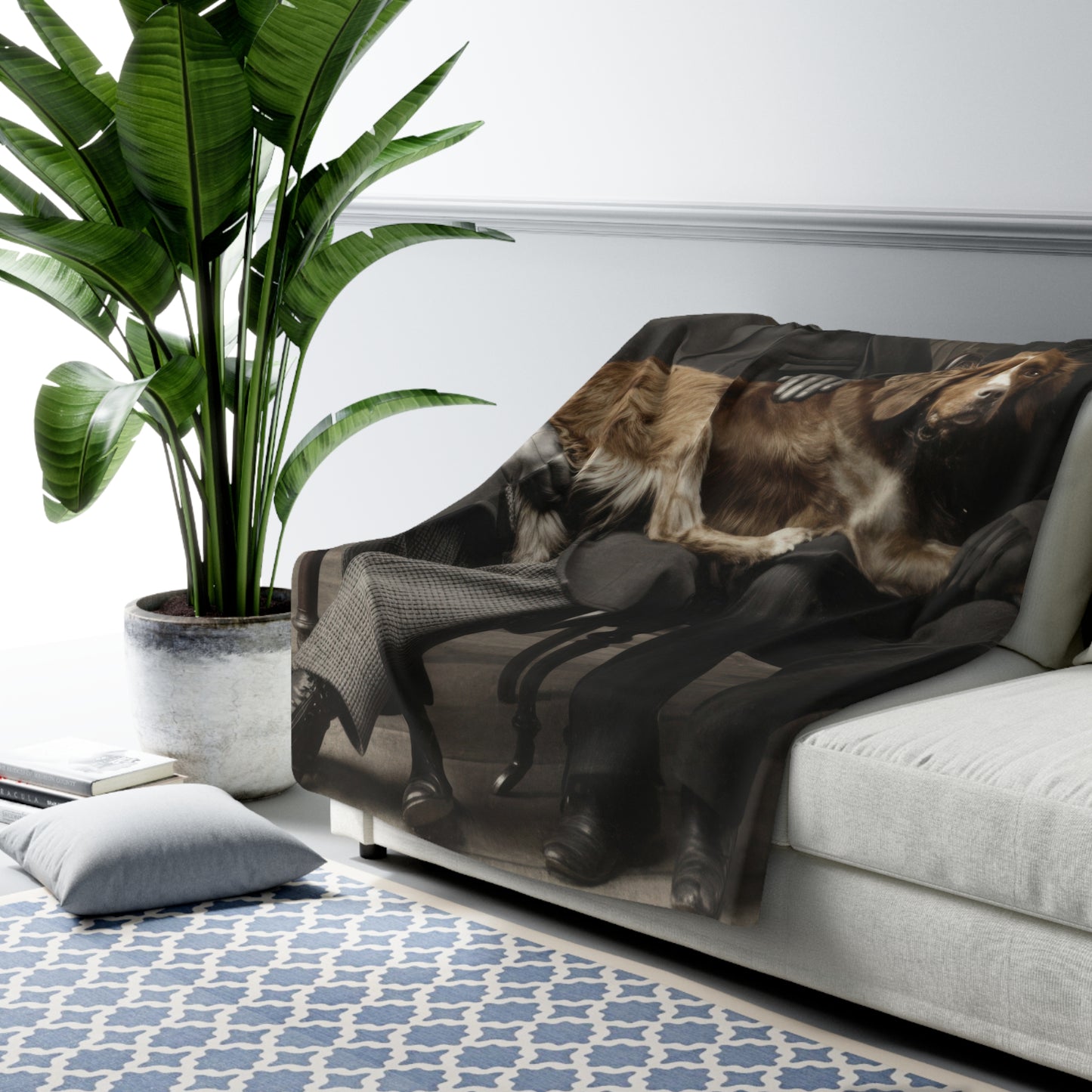 Heirloom Sherpa Blanket – paire 039 Premium fleece throw · 50x60, 60x80