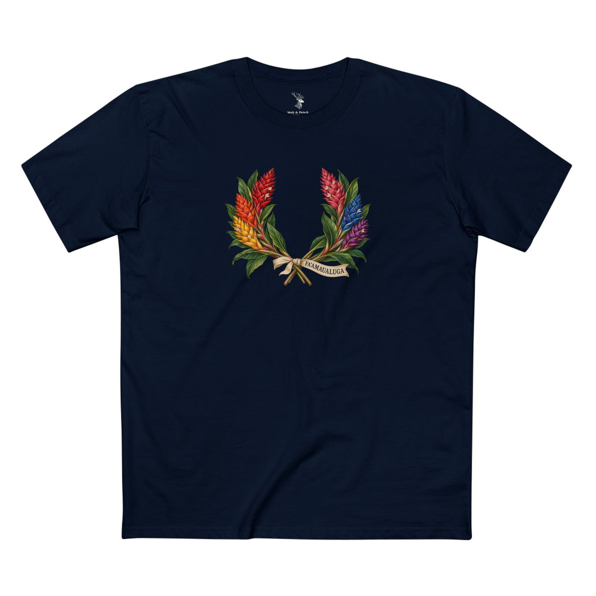 Samoan Teuila Pride T-Shirt | FAʻAMAUALUGA Laurel Wreath Tee