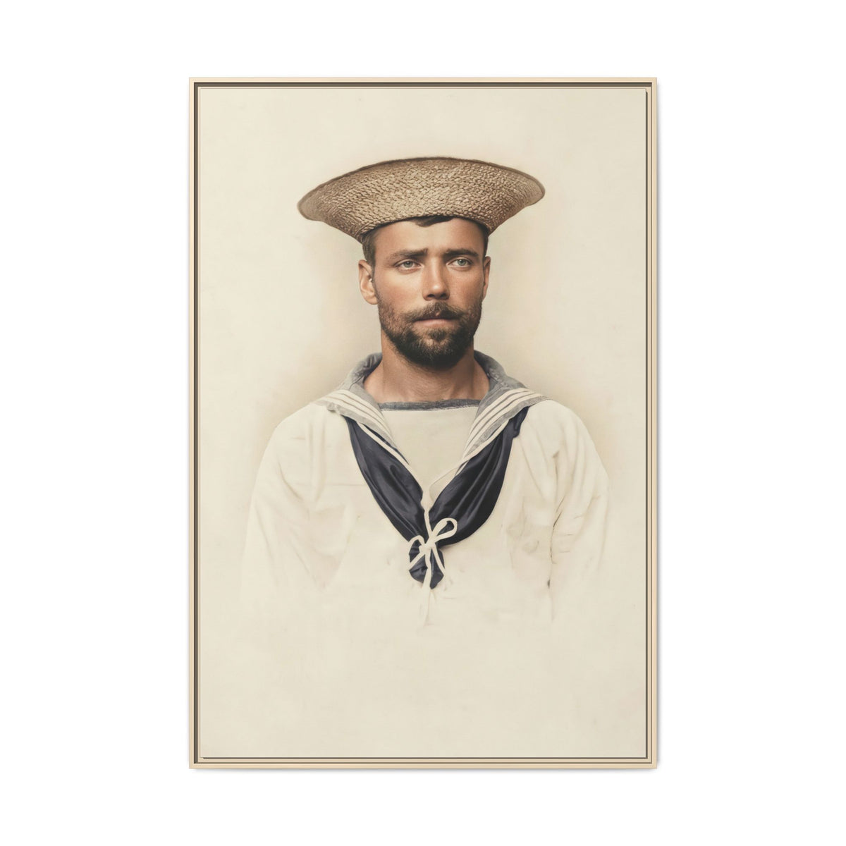 celibataire 020 | Framed Vintage Photo - Matte Canvas