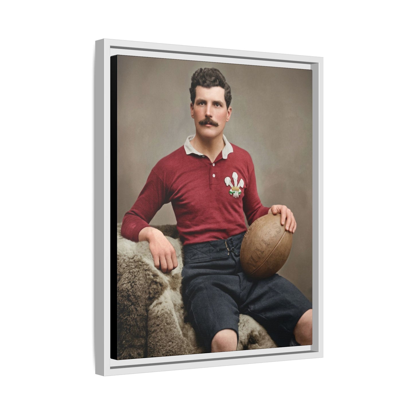 athlétisme 022 | Framed Vintage Photo - Matte Canvas