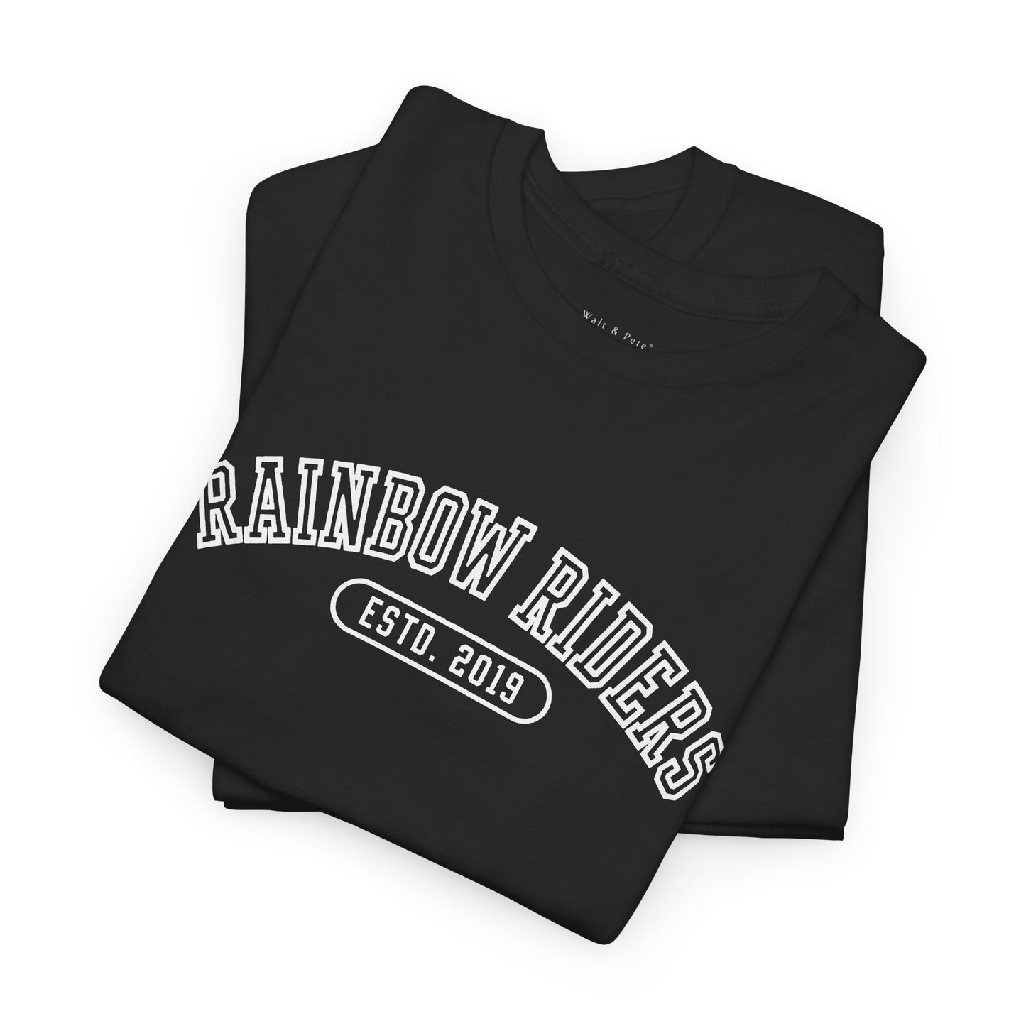 Rainbow Riders Collegiate T-Shirt | Est. 2019 LGBTQ+ Pride Tee