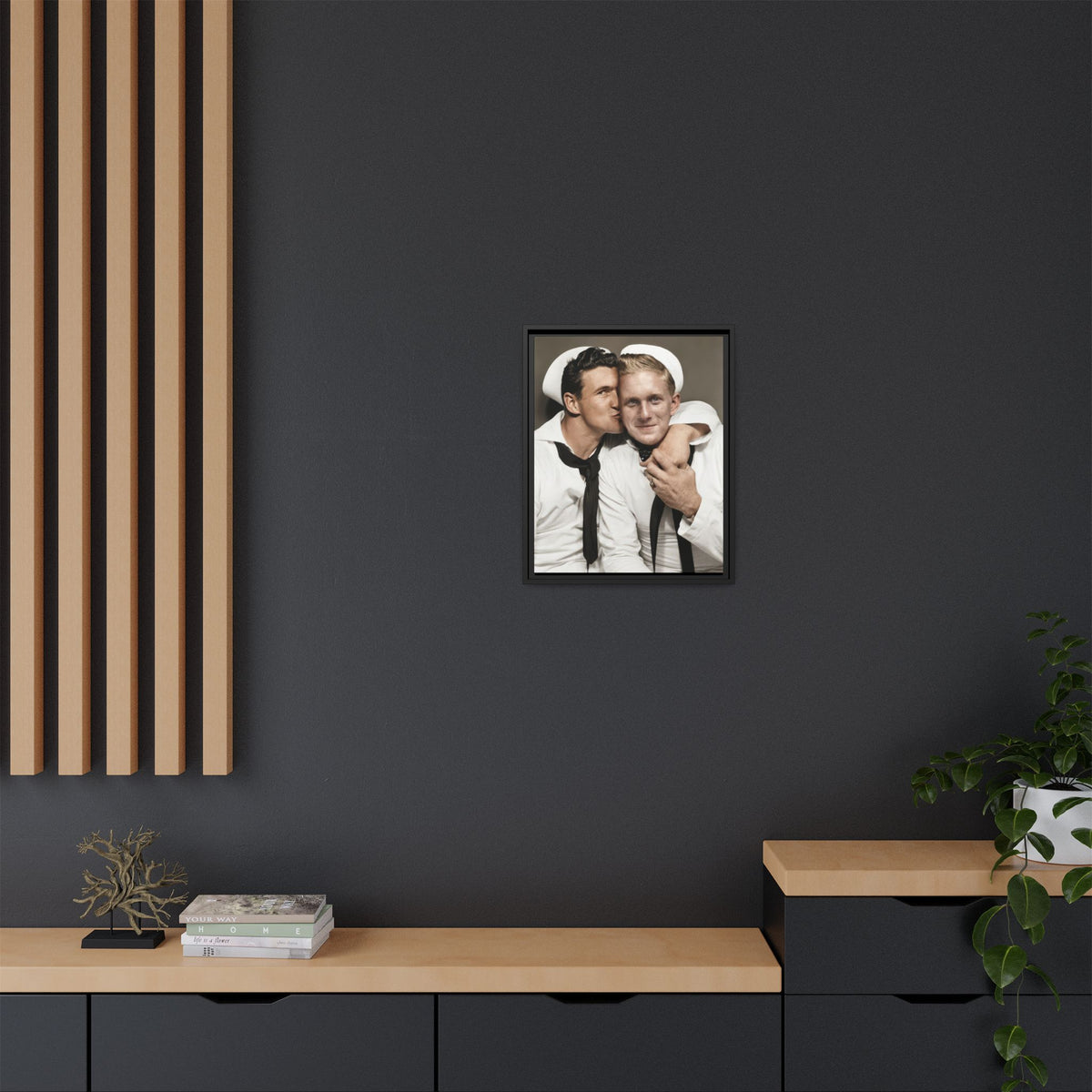paire 156 | Framed Vintage Photo - Matte Canvas