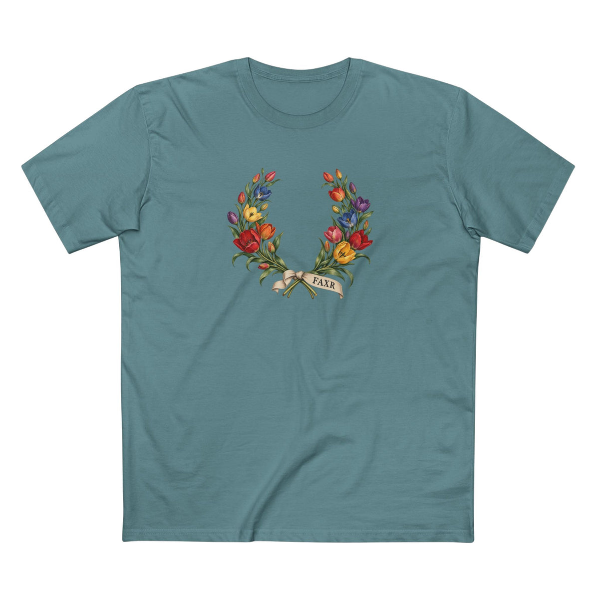 Uzbek Wild Tulip Faxr Pride Laurel Wreath T-Shirt — Becoming