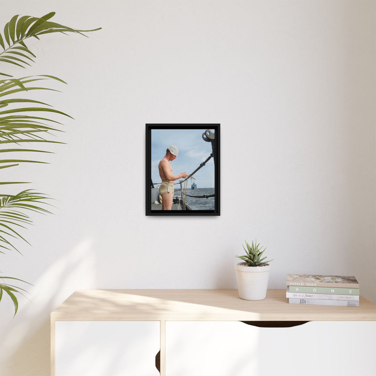celibataire 043 | Framed Vintage Photo - Matte Canvas