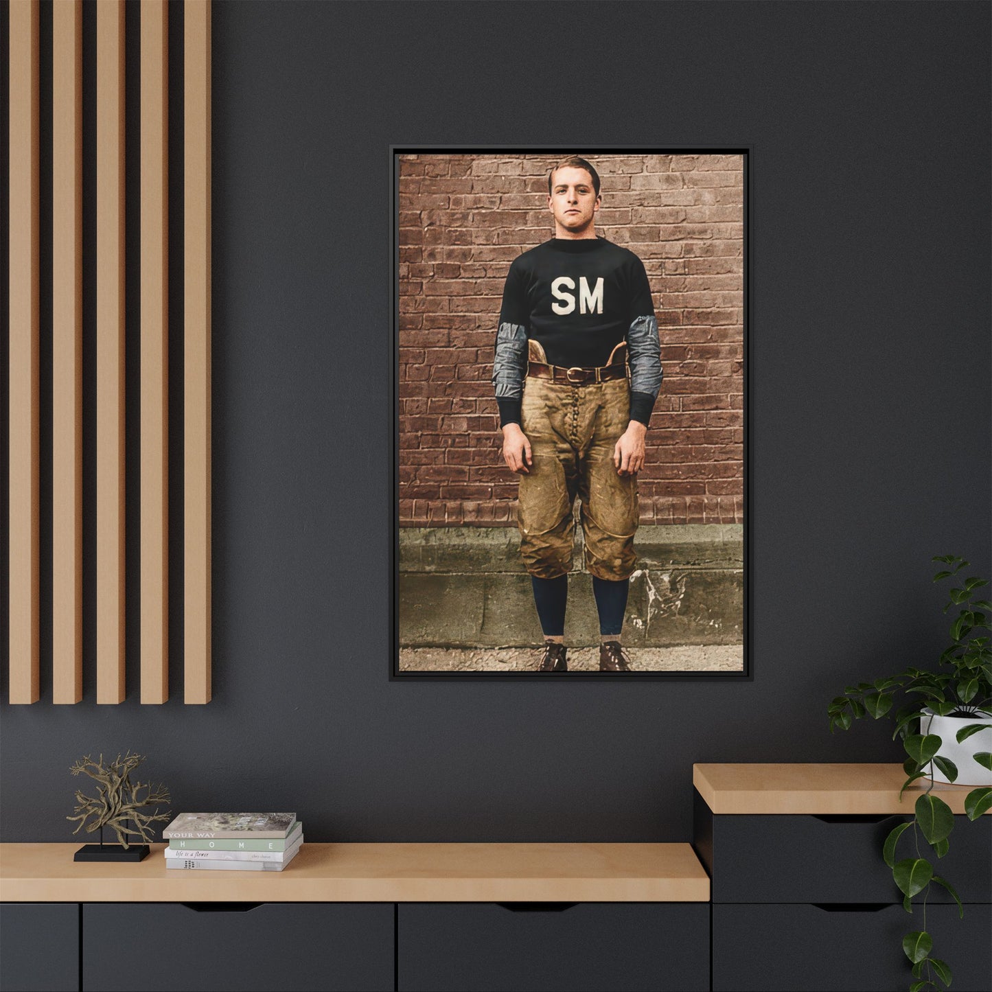 athlétisme 040 | Framed Vintage Photo - Matte Canvas