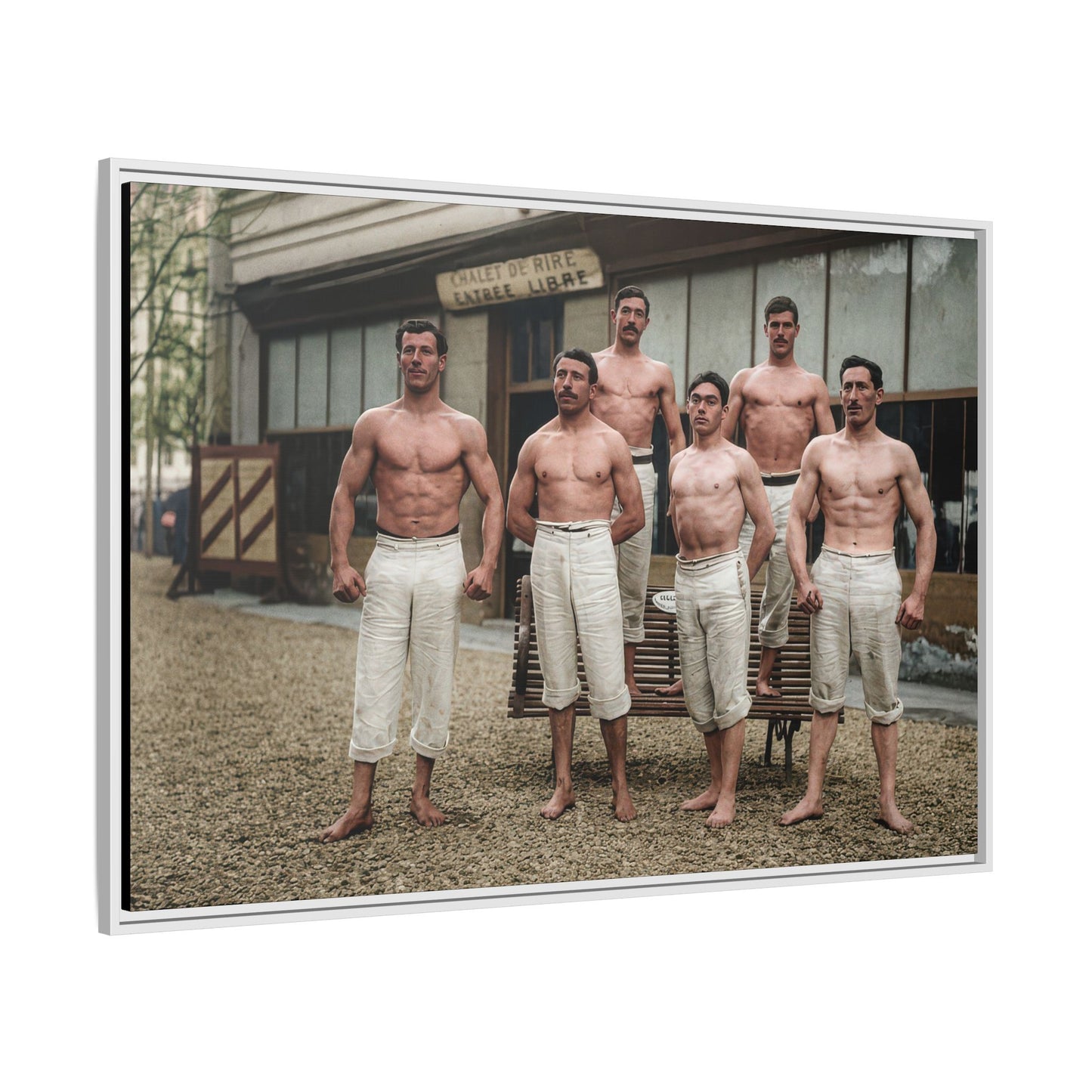 athlétisme 044| Framed Vintage Photo - Matte Canvas