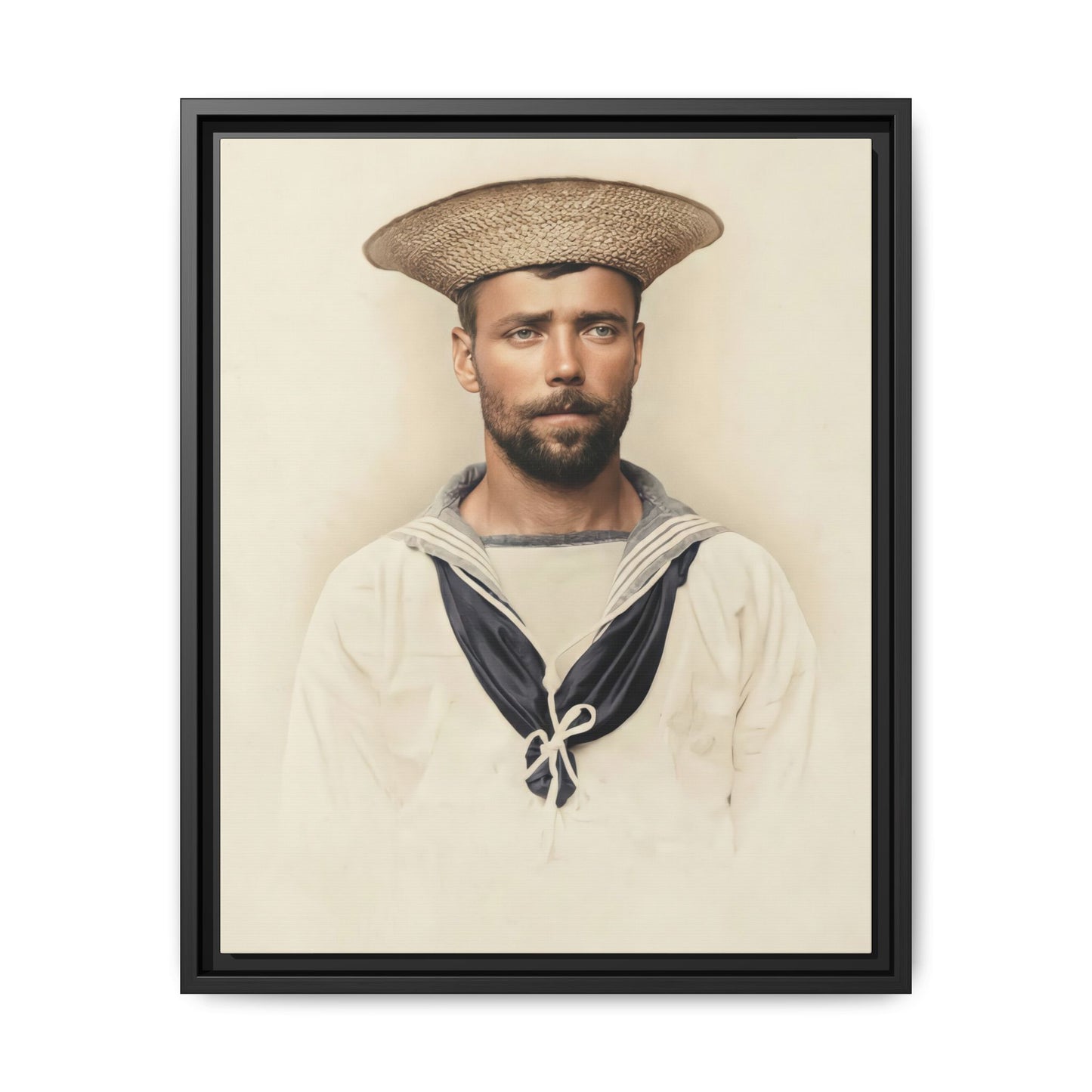 celibataire 020 | Framed Vintage Photo - Matte Canvas