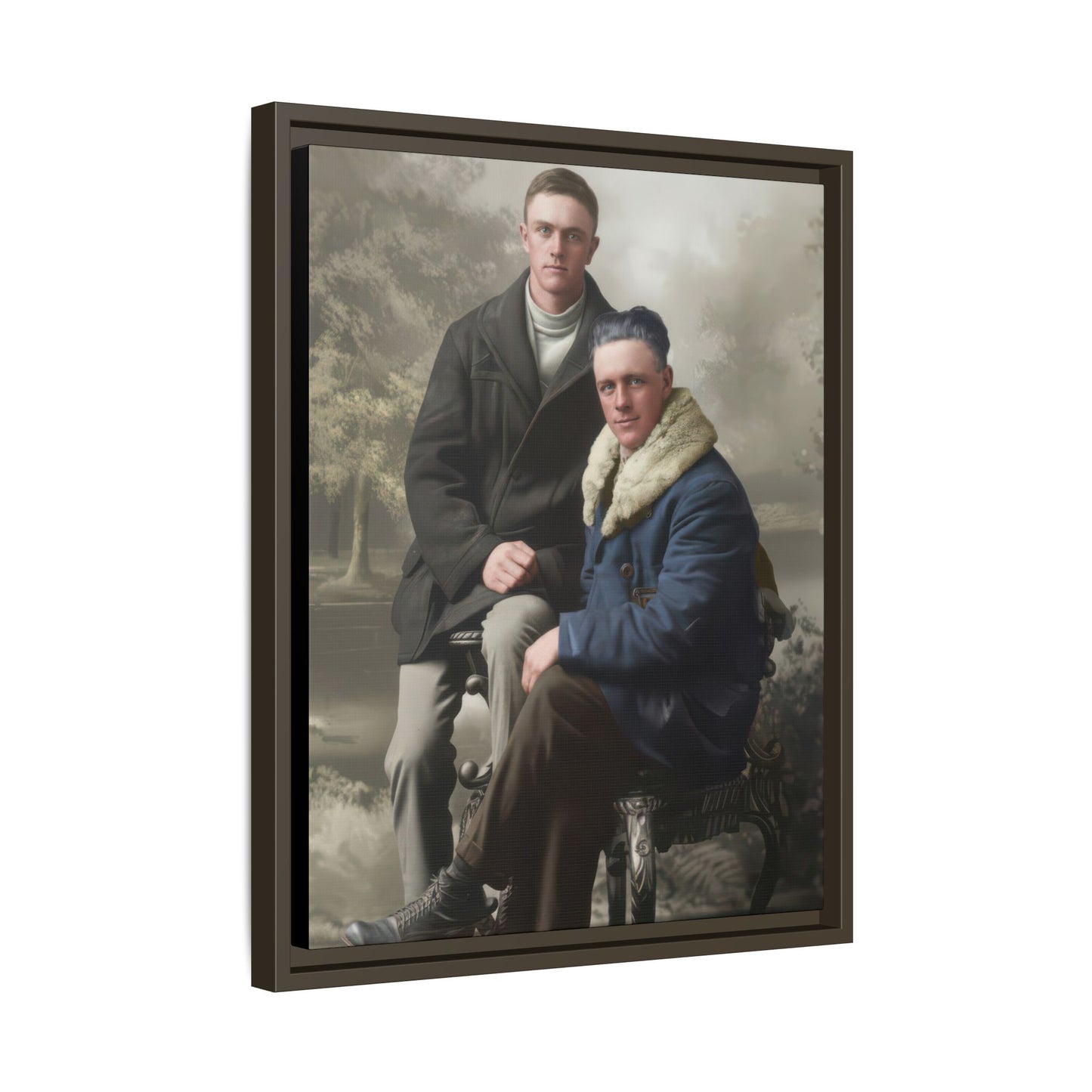 paire 086 | Framed Vintage Photo - Matte Canvas
