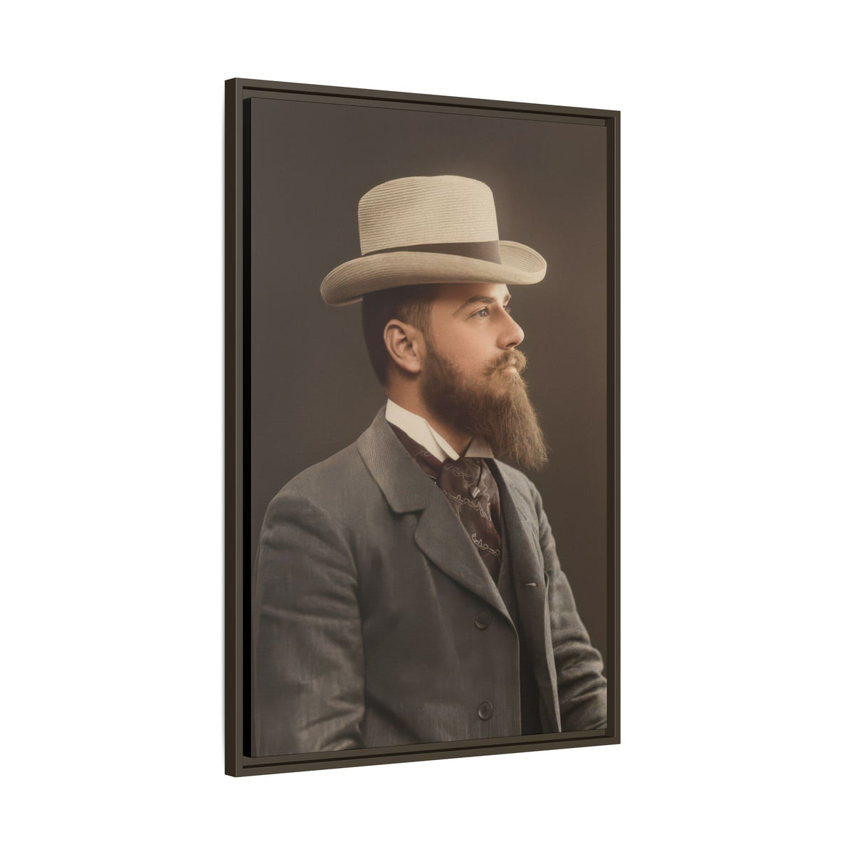 celibataire 014 | Framed Vintage Photo - Matte Canvas