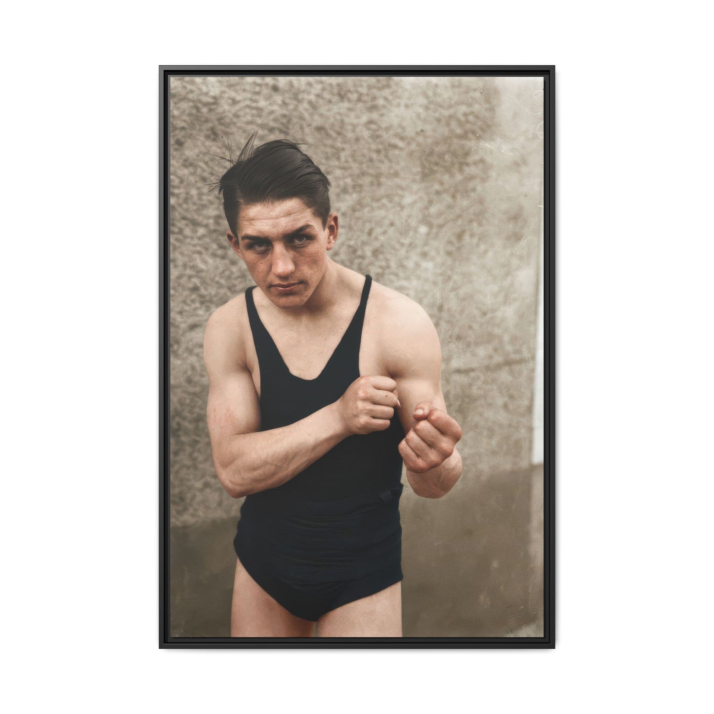 athlétisme 048 | Framed Vintage Photo - Matte Canvas