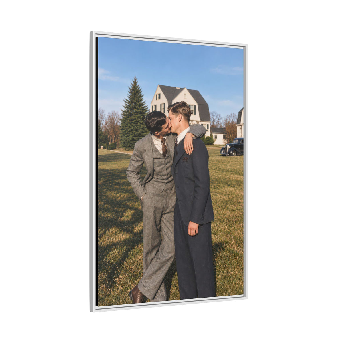 paire 005 | Framed Vintage Photo - Matte Canvas
