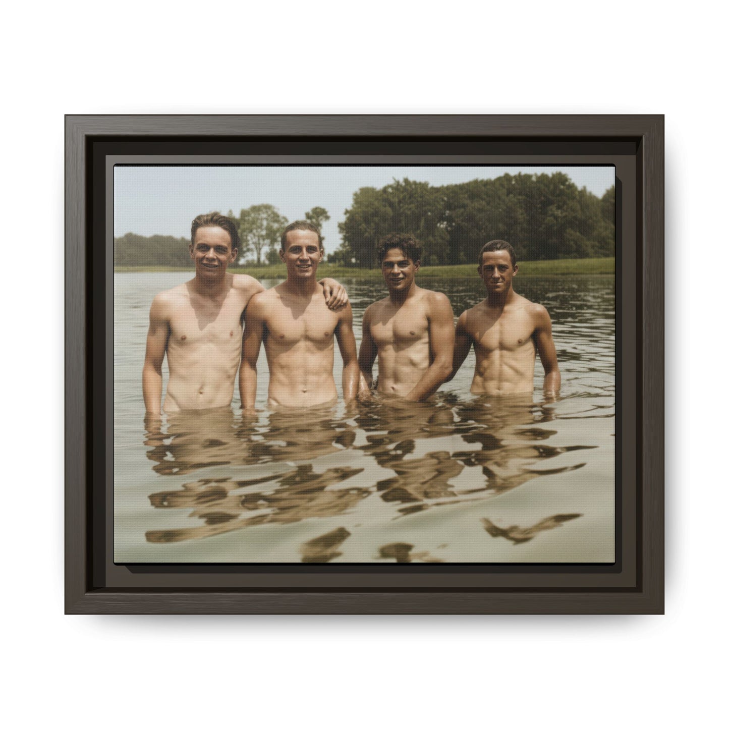 nager 001 | Framed Vintage Photo - Matte Canvas