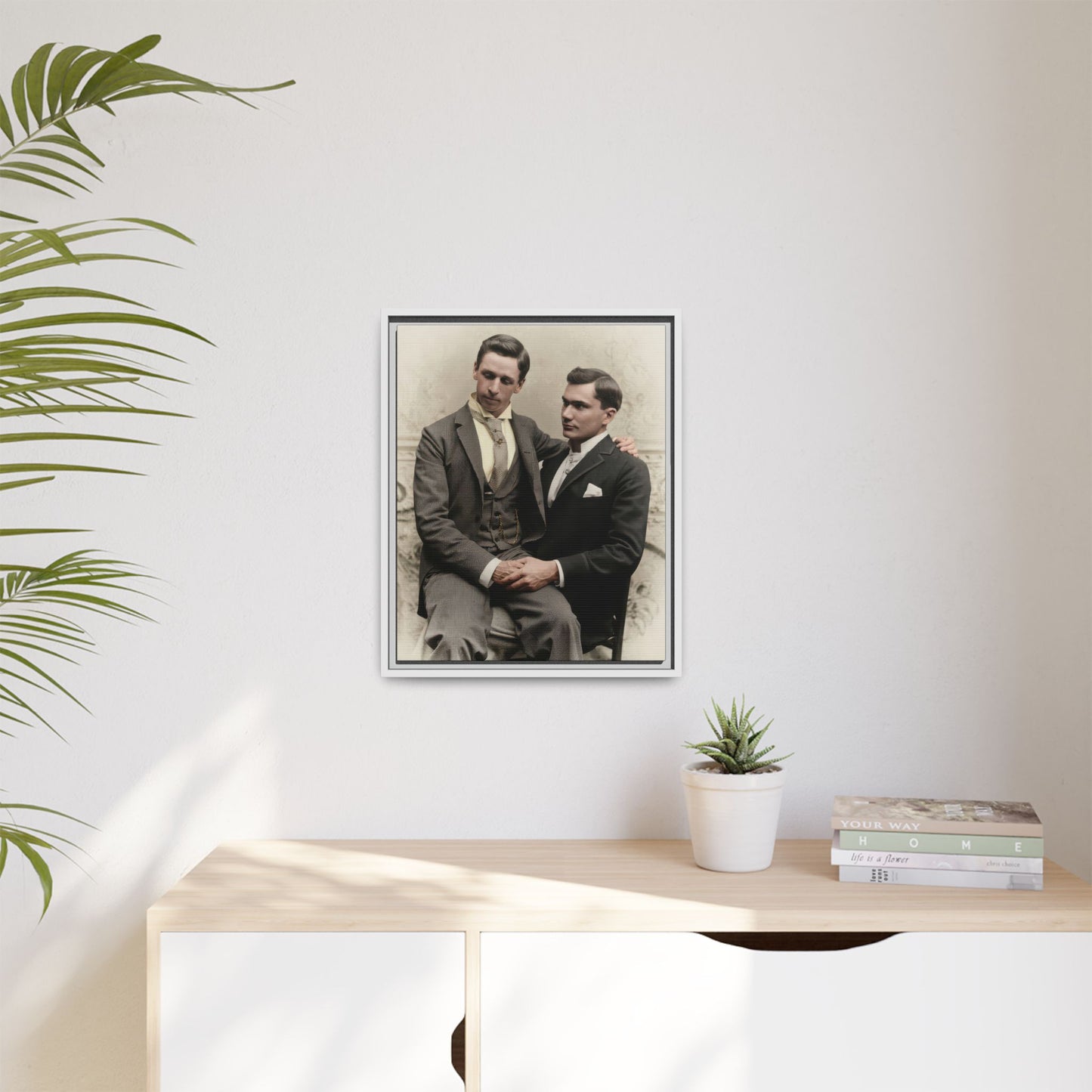 paire 063 | Framed Vintage Photo - Matte Canvas