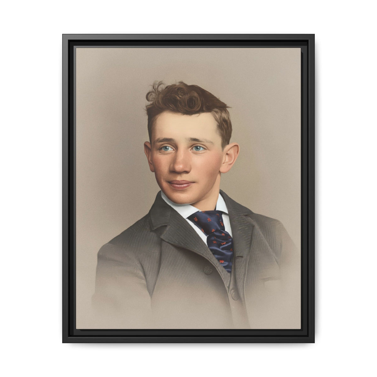 celibataire 038 | Framed Vintage Photo - Matte Canvas