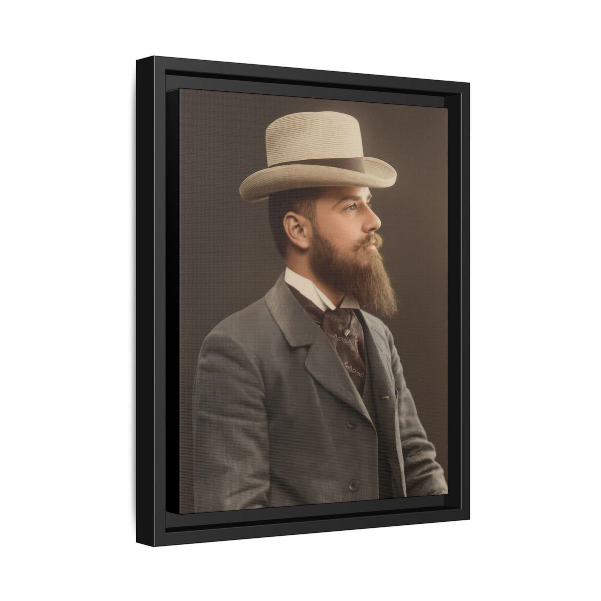 celibataire 014 | Framed Vintage Photo - Matte Canvas