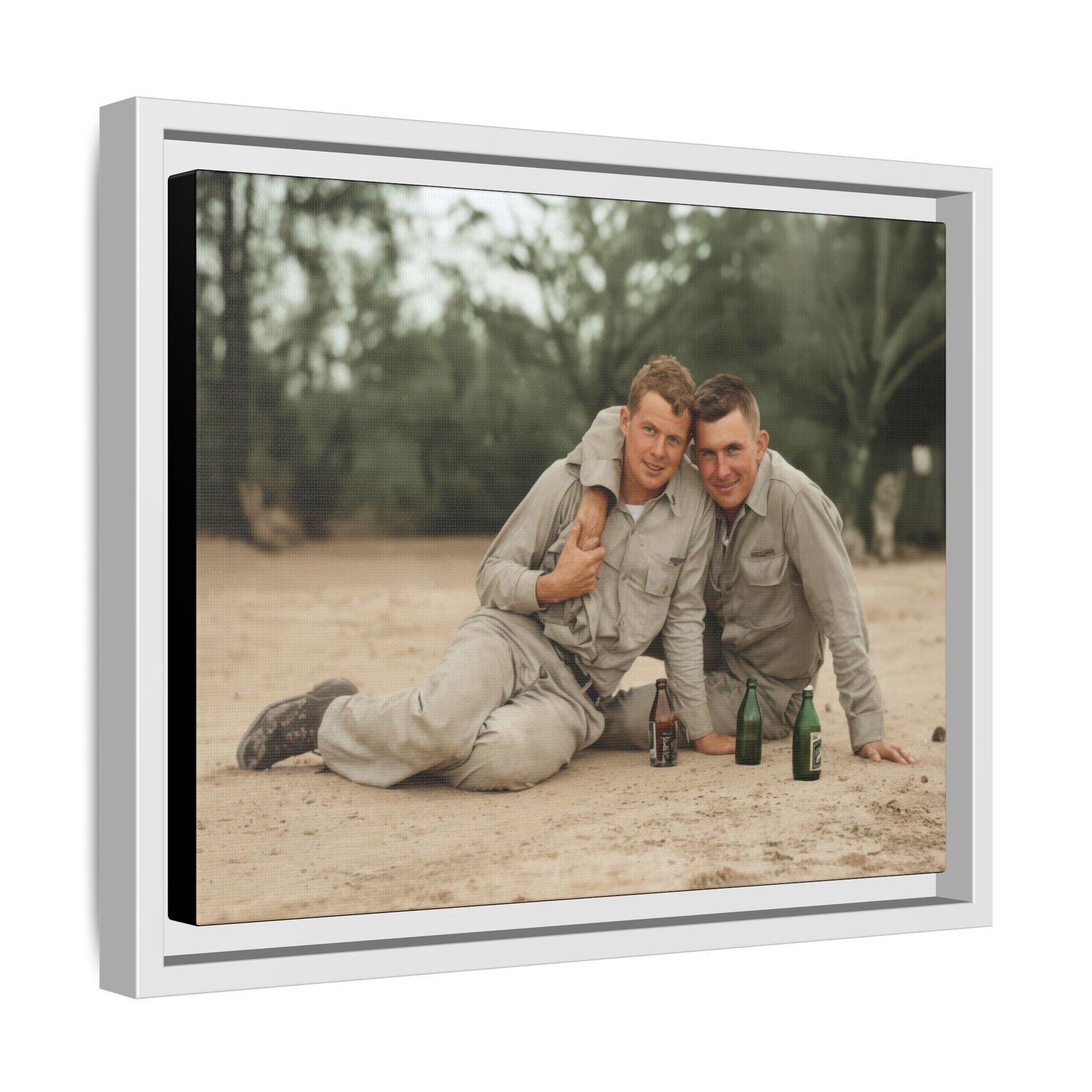 paire 138 | Framed Vintage Photo - Matte Canvas
