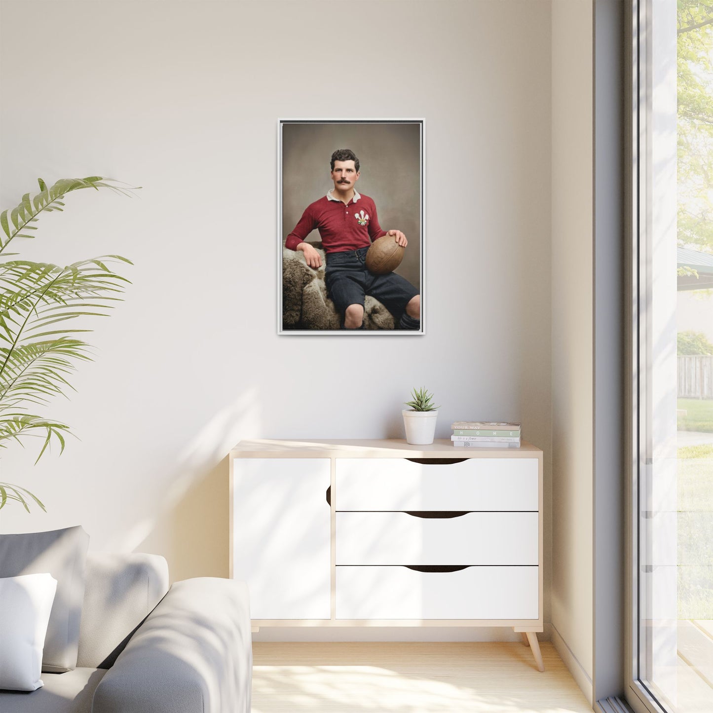 athlétisme 022 | Framed Vintage Photo - Matte Canvas