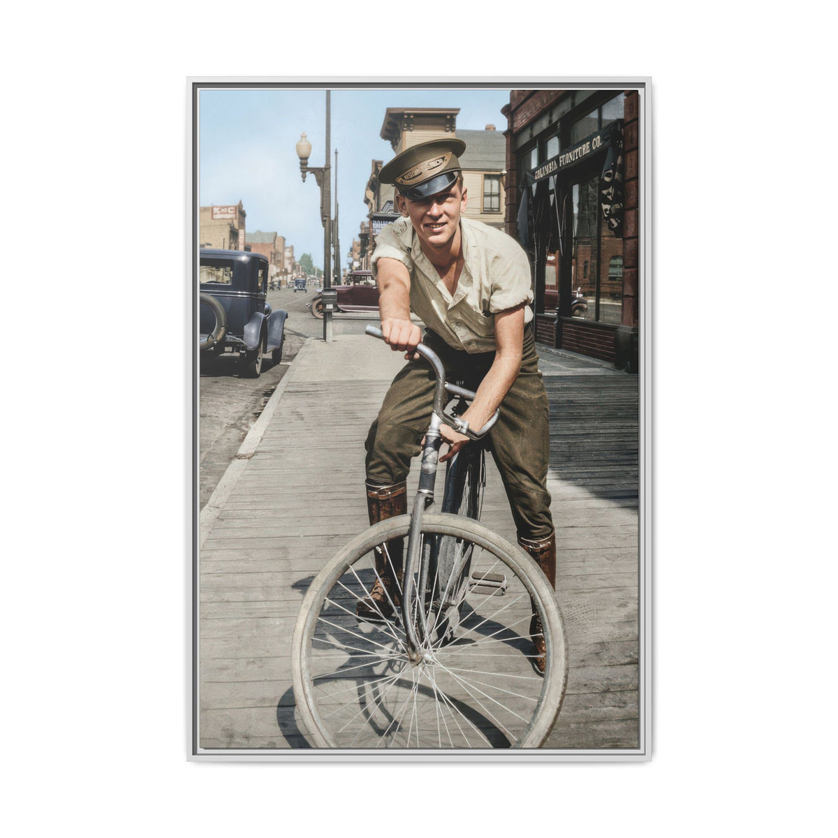 celibataire 007 | Framed Vintage Photo - Matte Canvas