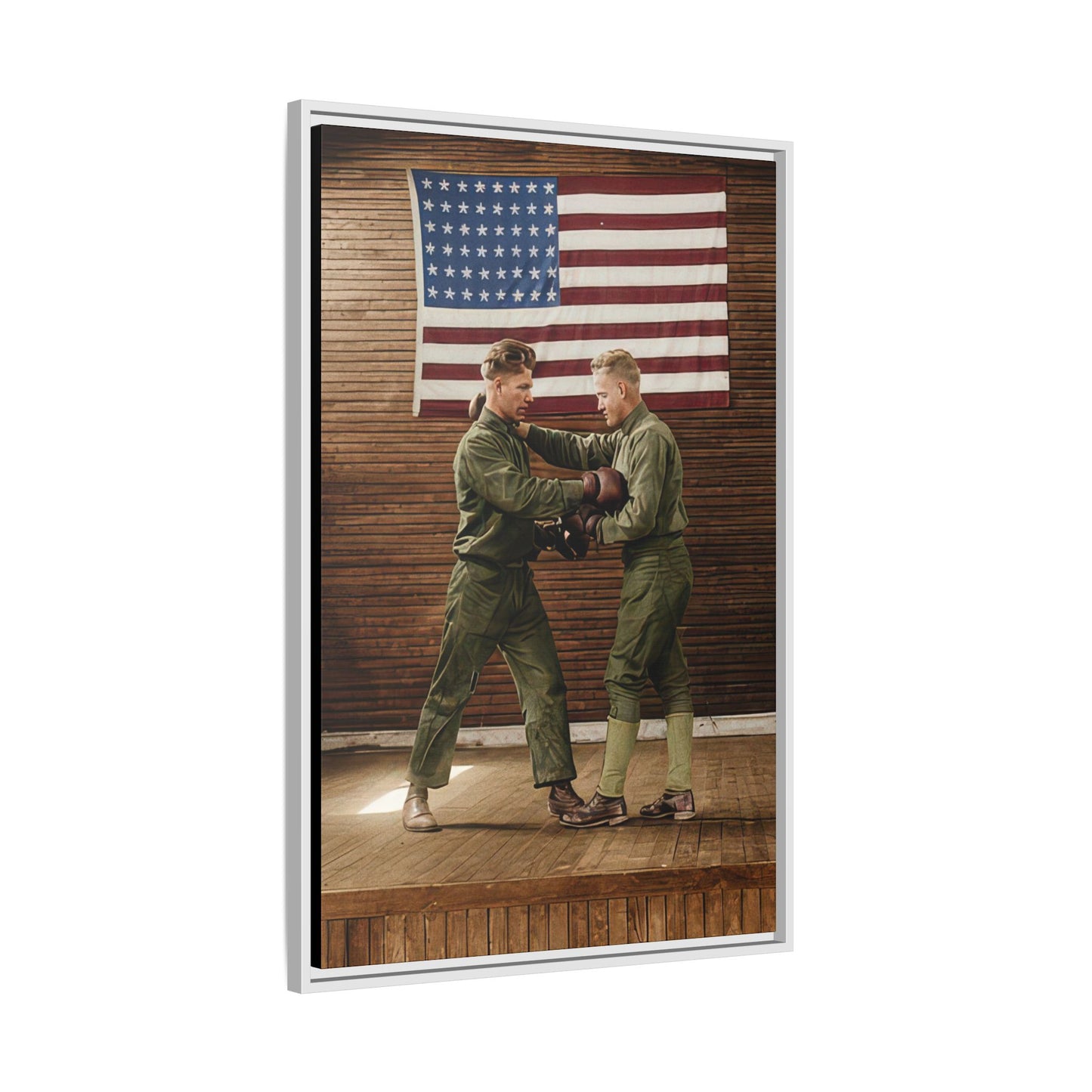 athlétisme 034 | Framed Vintage Photo - Matte Canvas