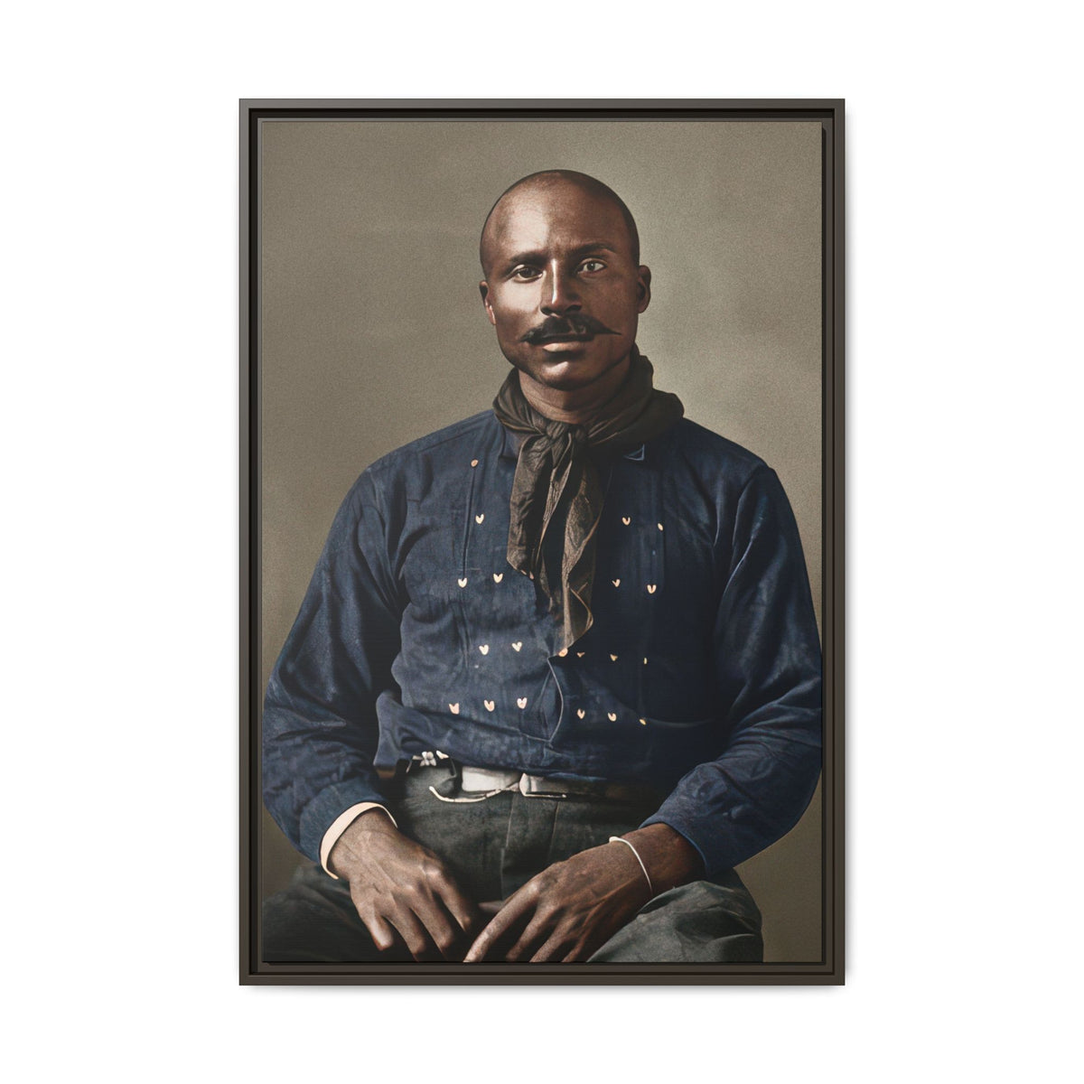 celibataire 017 | Framed Vintage Photo - Matte Canvas